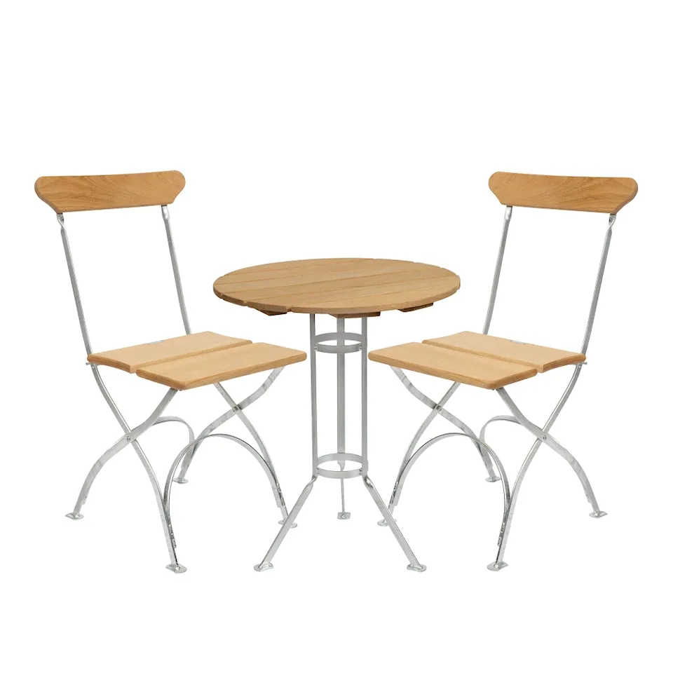 Brewery Series - Brewery Three-foot table & 2 brewer's chairs Oiled Oak