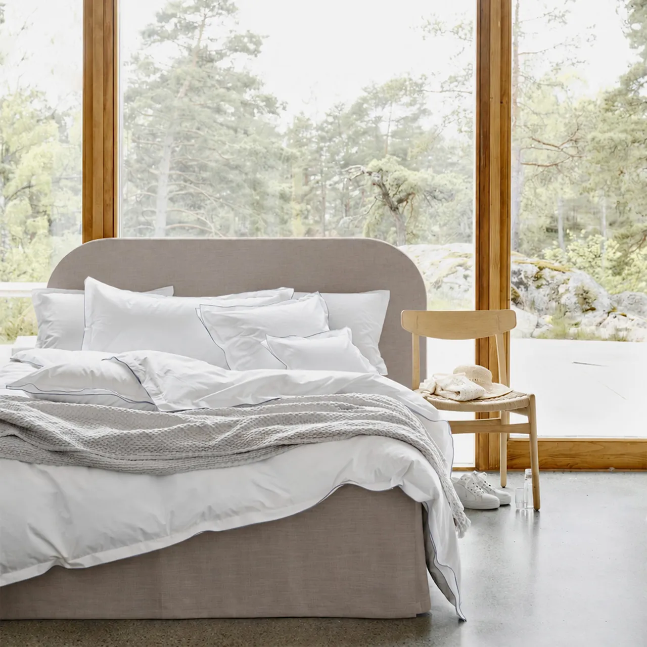 Bianca Headboard Linen Nature
