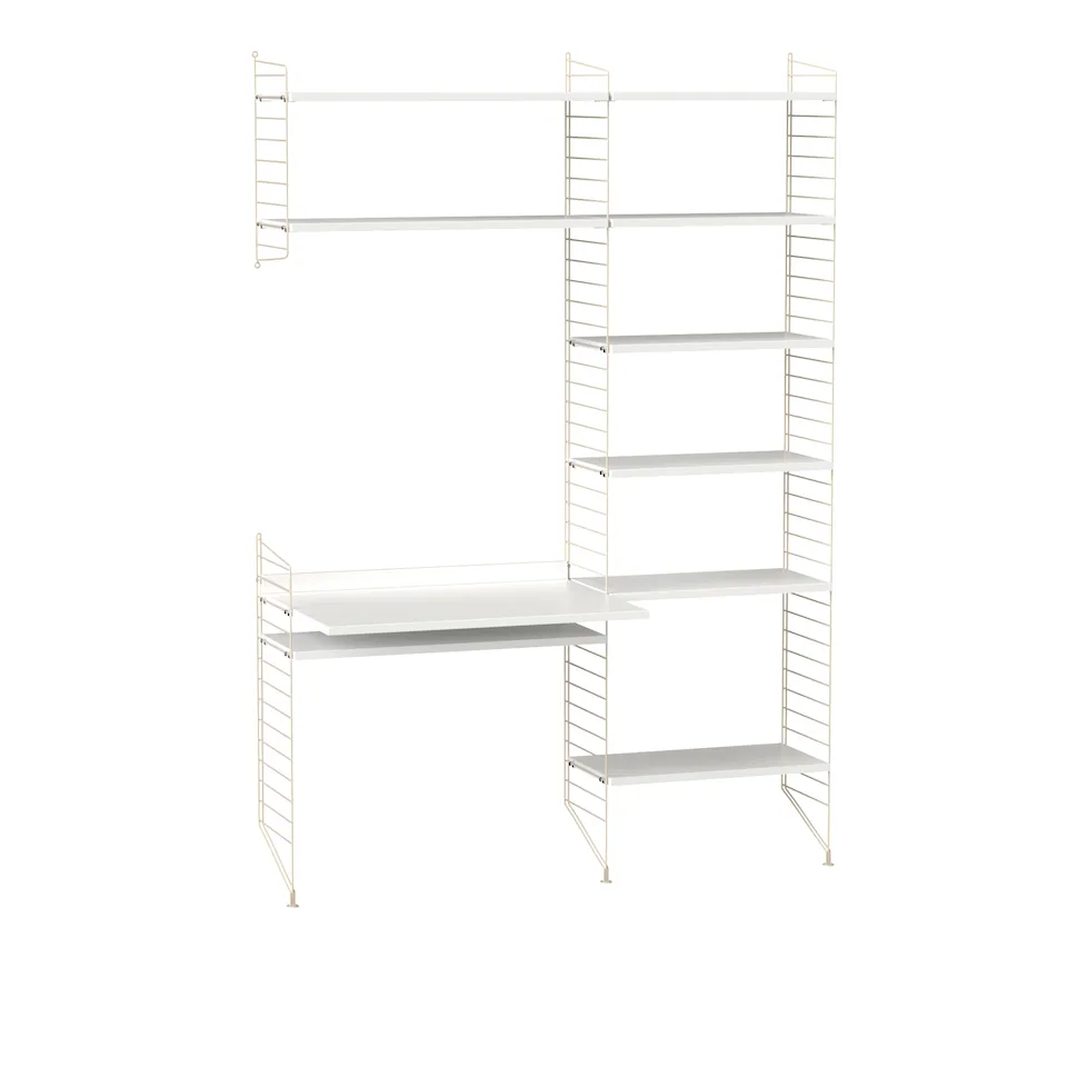Kontor Hyllsystem G Vit / Beige