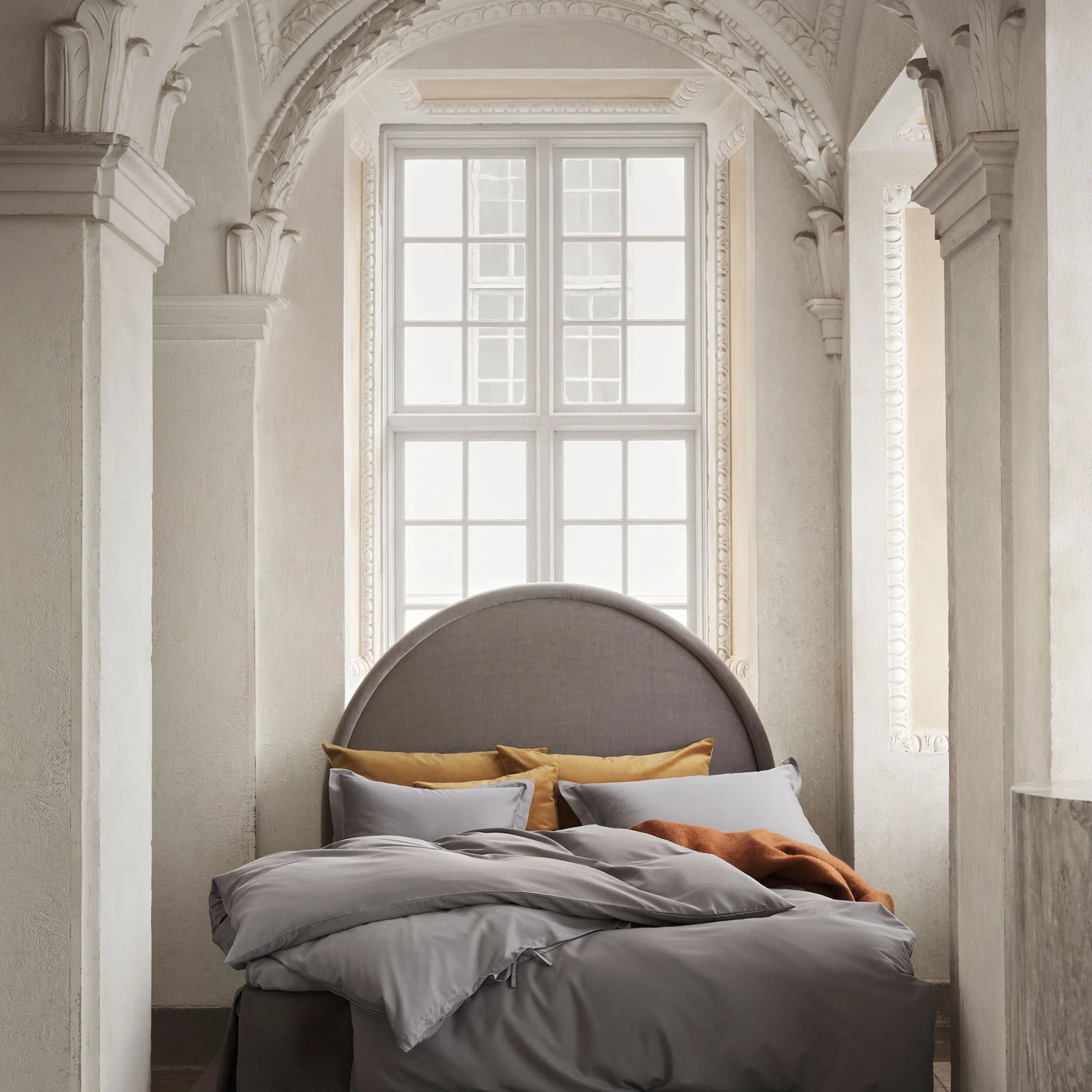 Satina Duvet Cover Grey - 2