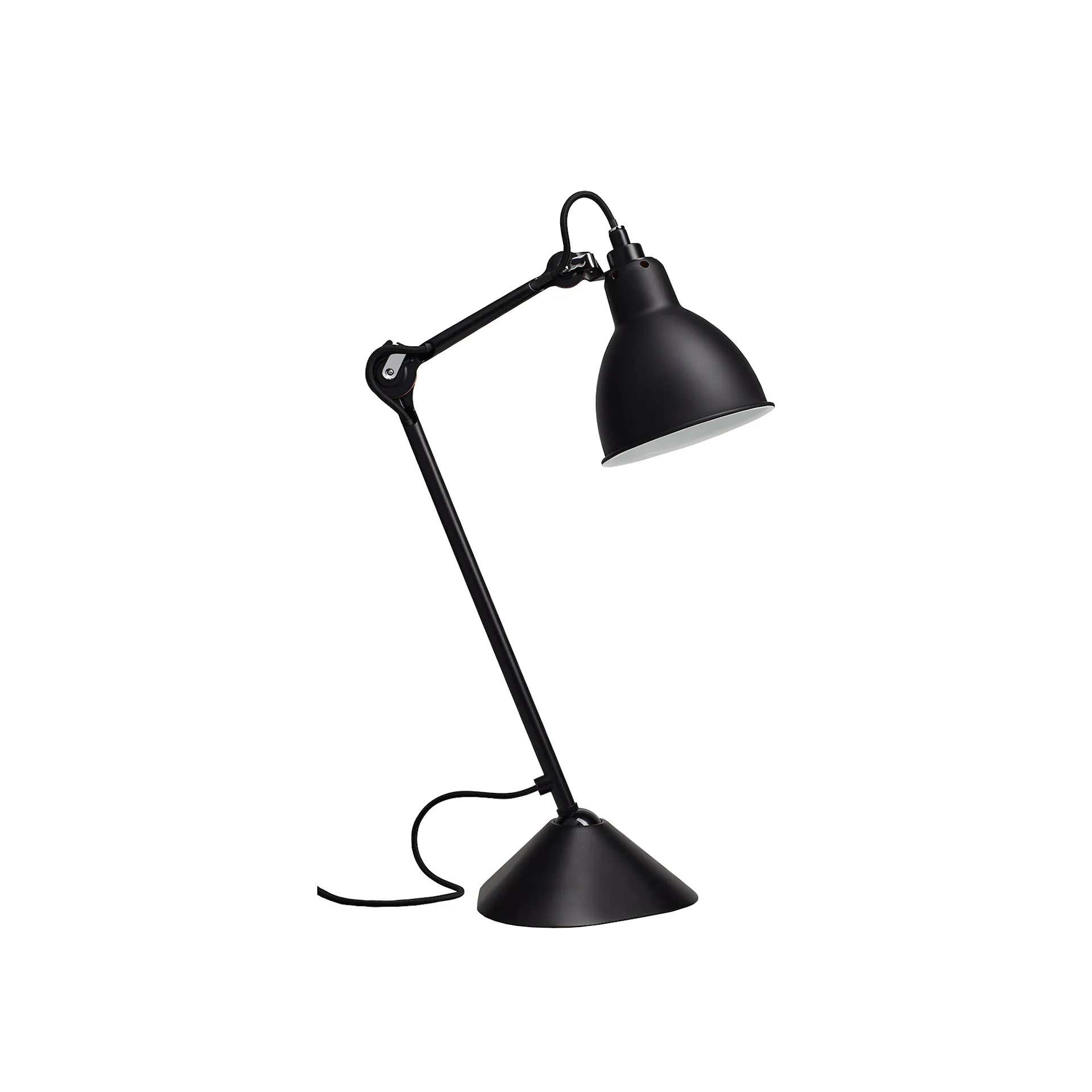 Lampe Gras No205 - Round - Black base, Black - Lampe Gras by DCWéditions - NO GA