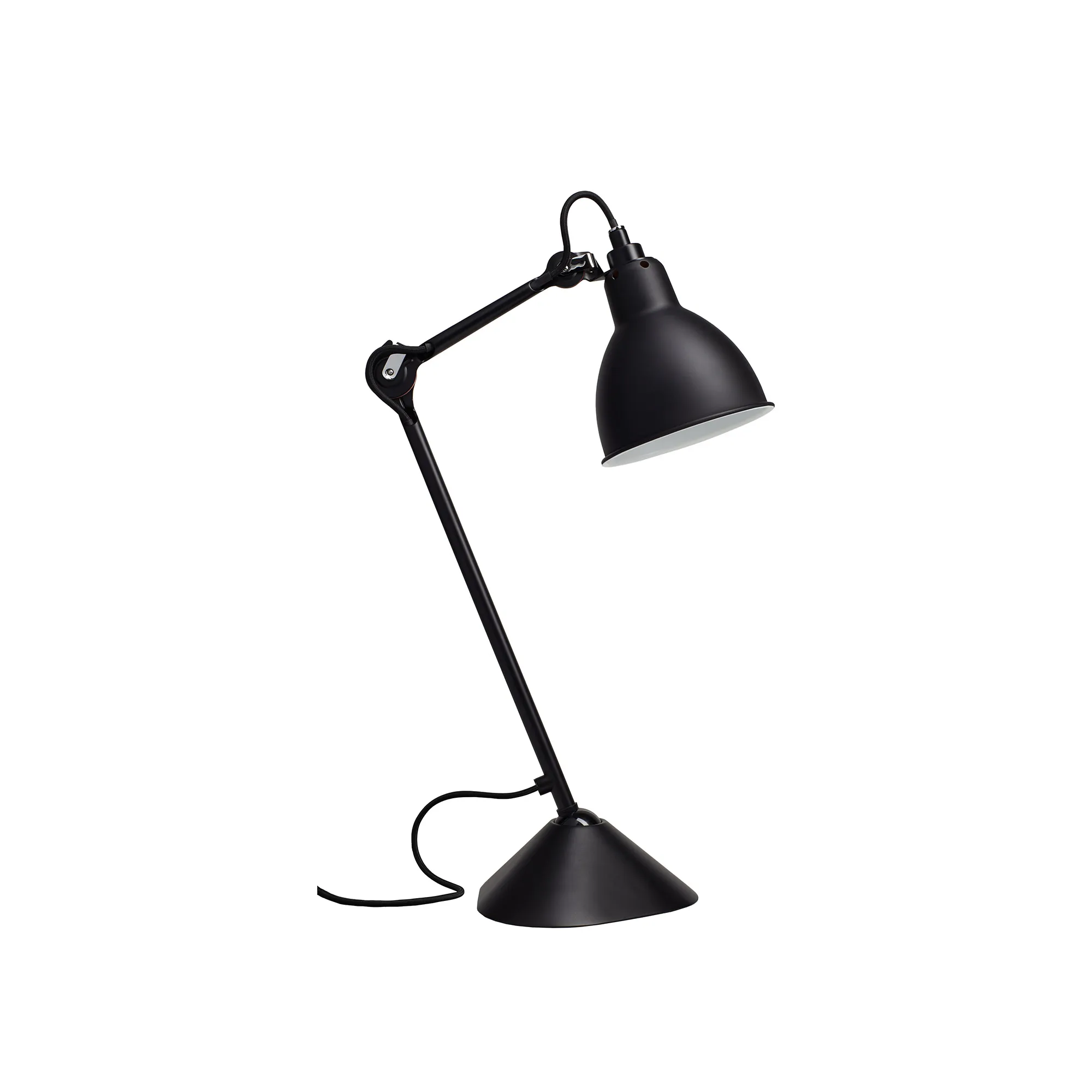 Lampe Gras No205 - Round - Sort base, Sort - 1