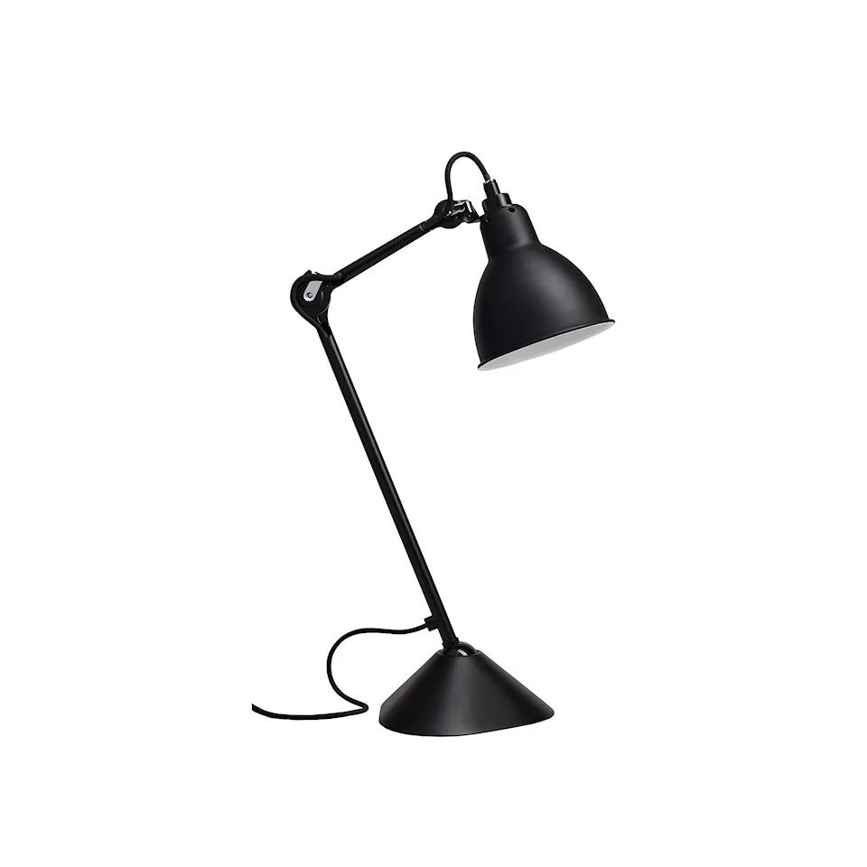 Lampe Gras No205 - Round - Black base, Black