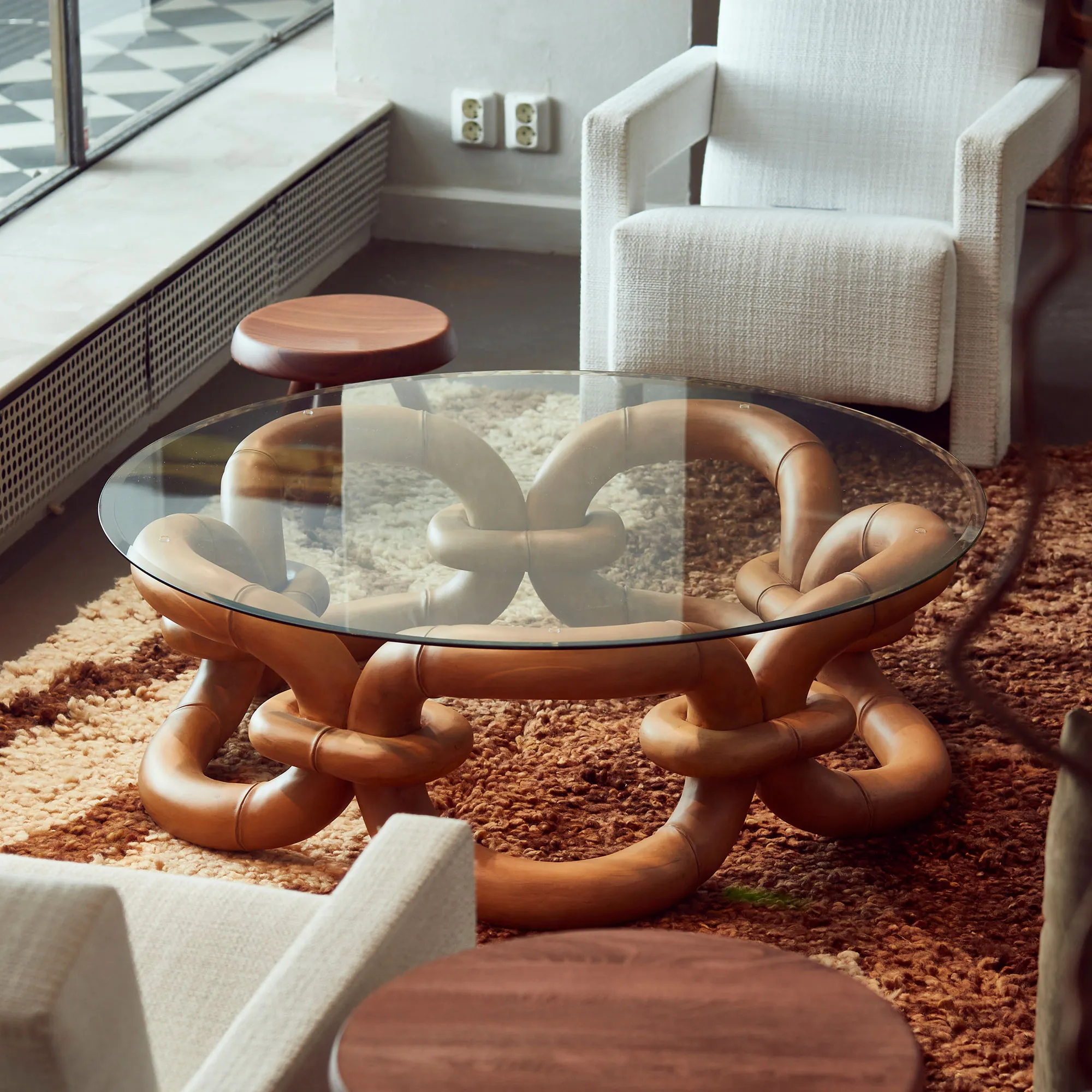 DD Bamboo Bracelet Sofa Table - 6