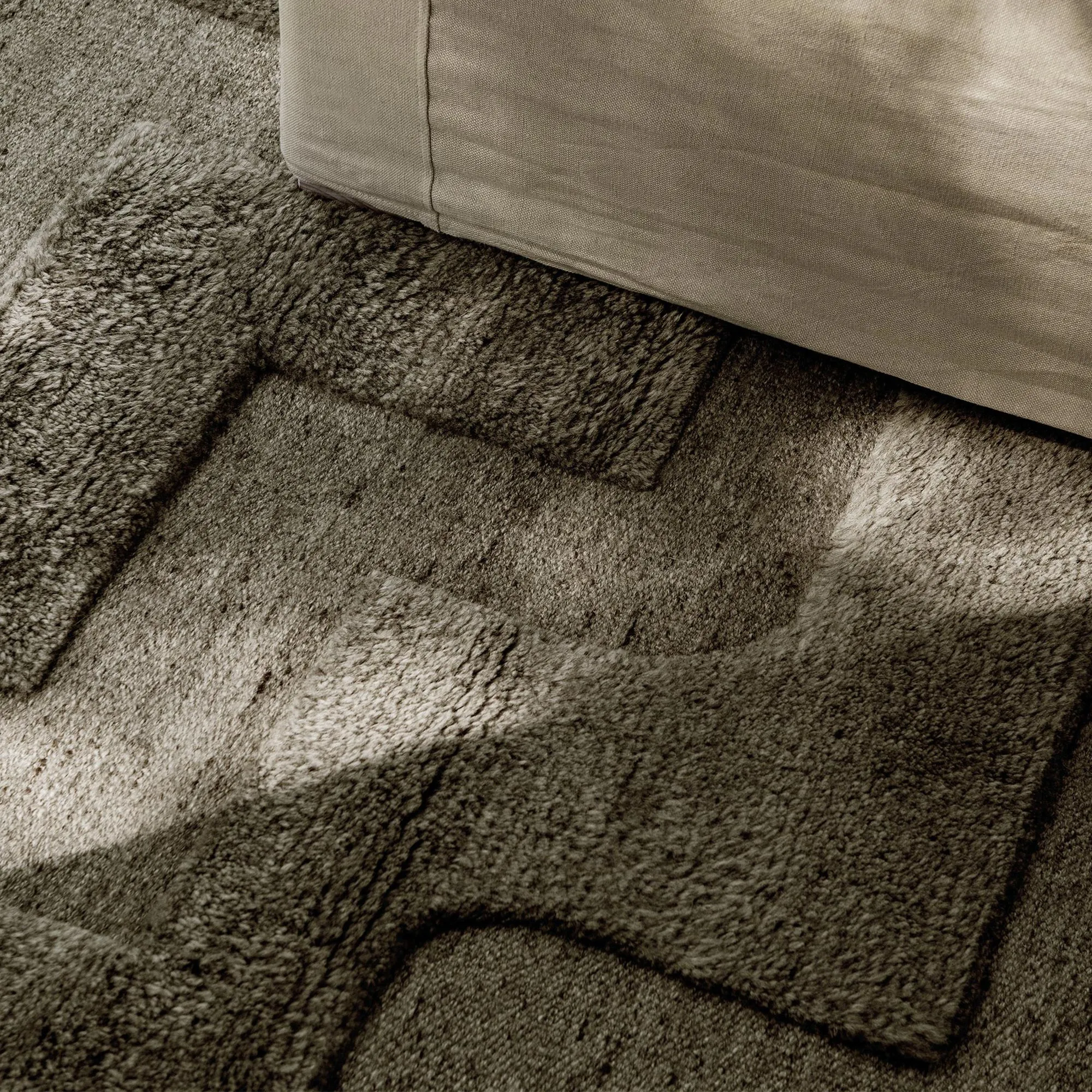 Boho Gray Mix wool rug - 3