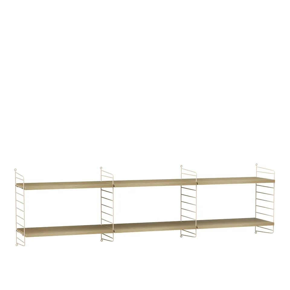 Woonkamer stellingsysteem O eik/beige