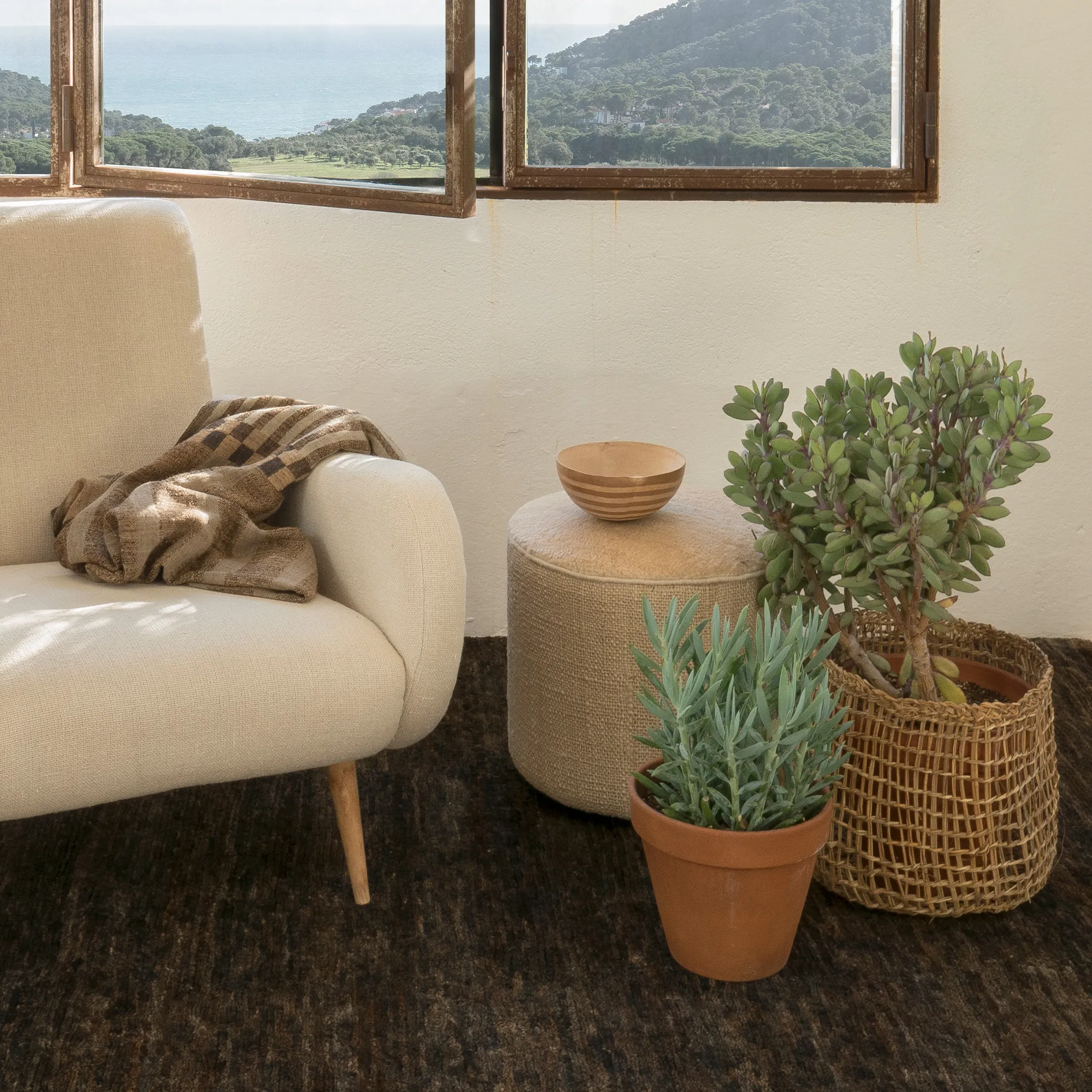 Noche jute rug Brown - 4