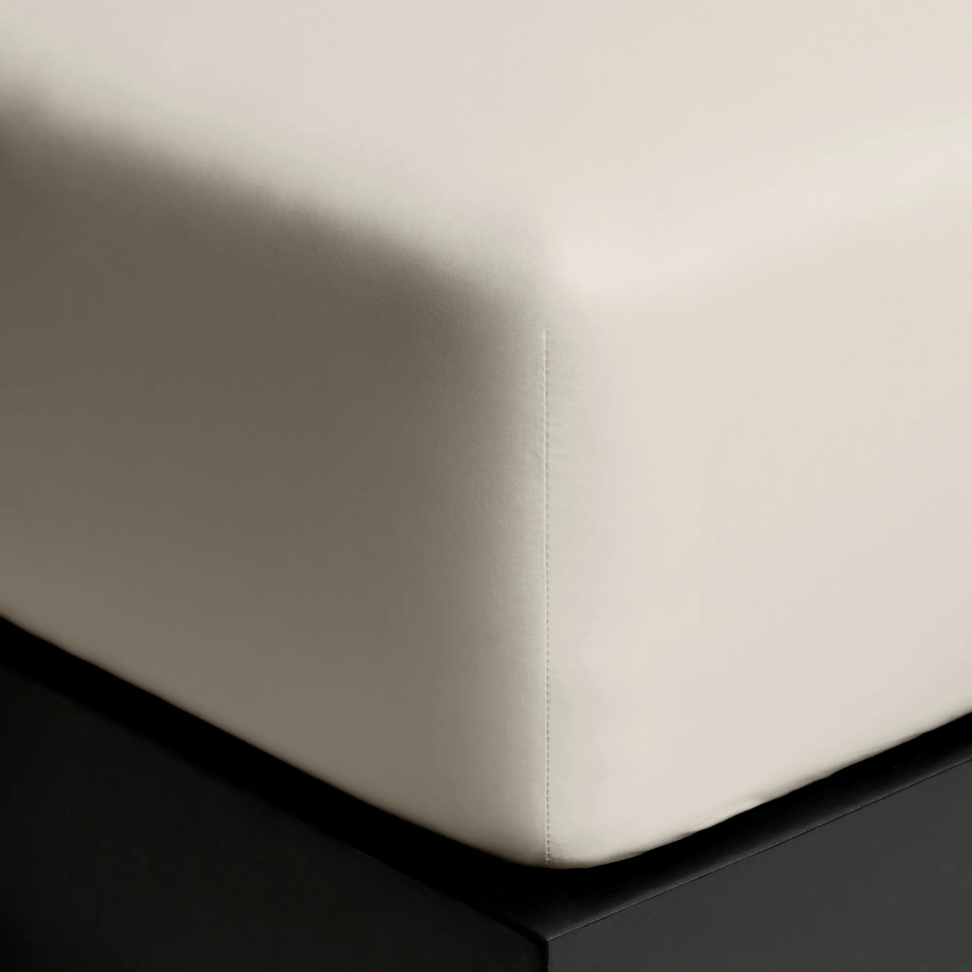 Percale Fitted Sheet Sand - 3