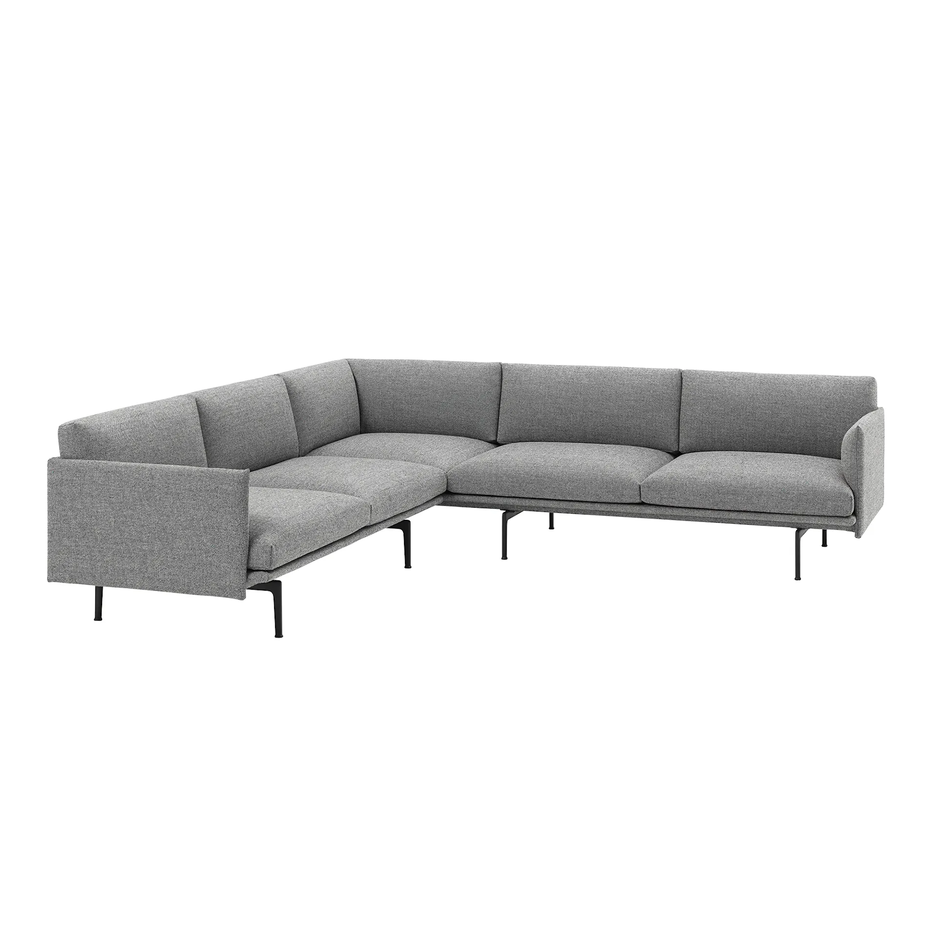 Outline Sofa Corner / Black Base - Muuto - NO GA