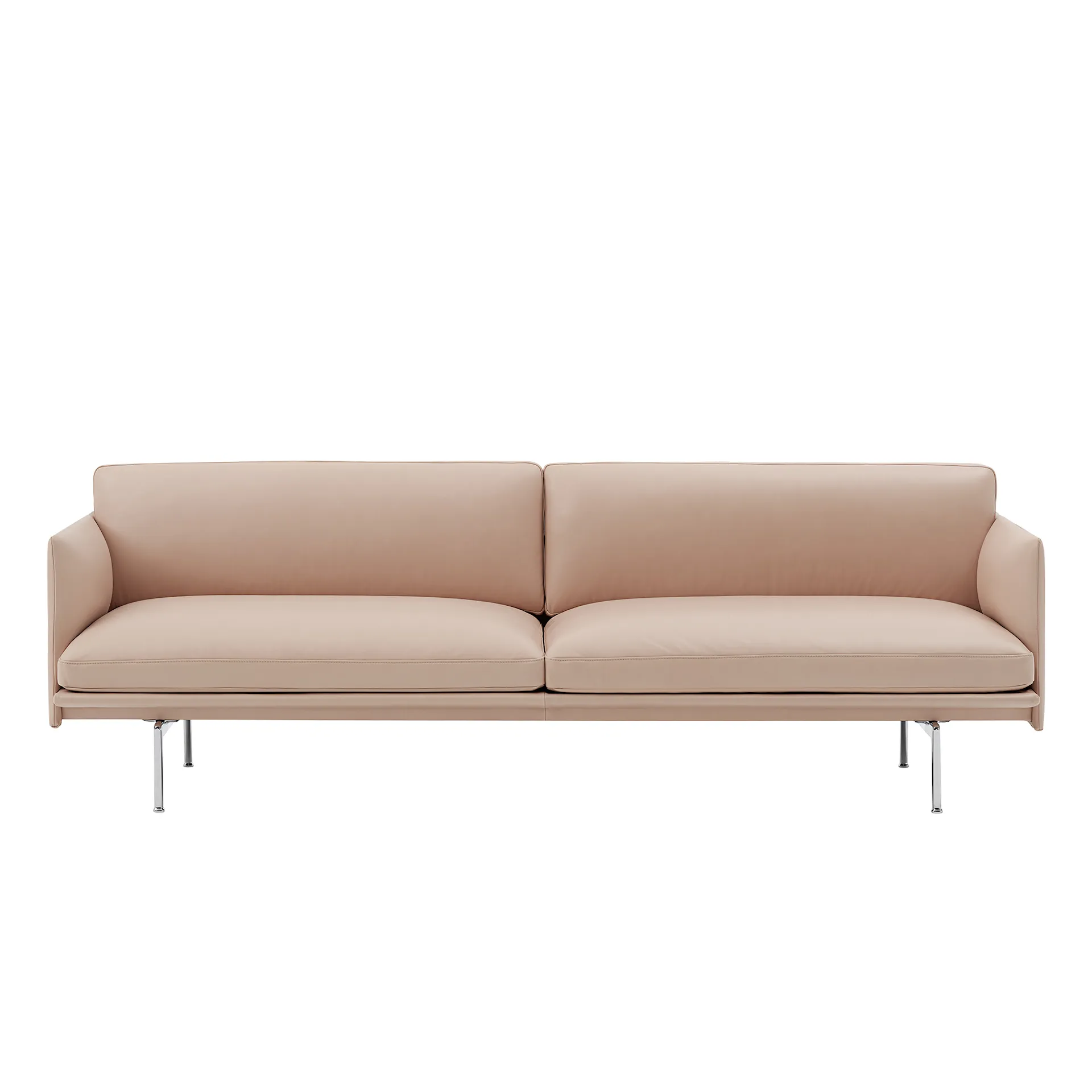 Outline 3-Seater / Polished Aluminium Base - Muuto - NO GA