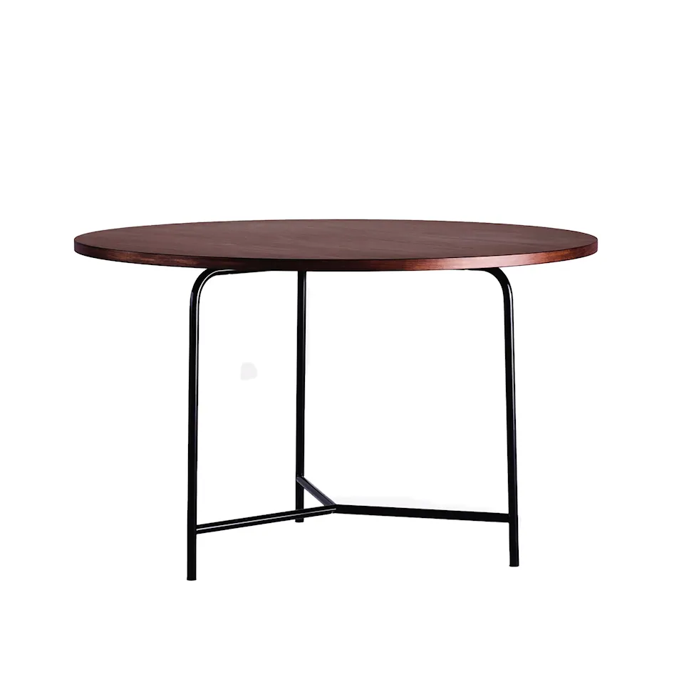 Nockeby Table Ø120 Palisander Black Steel Frame