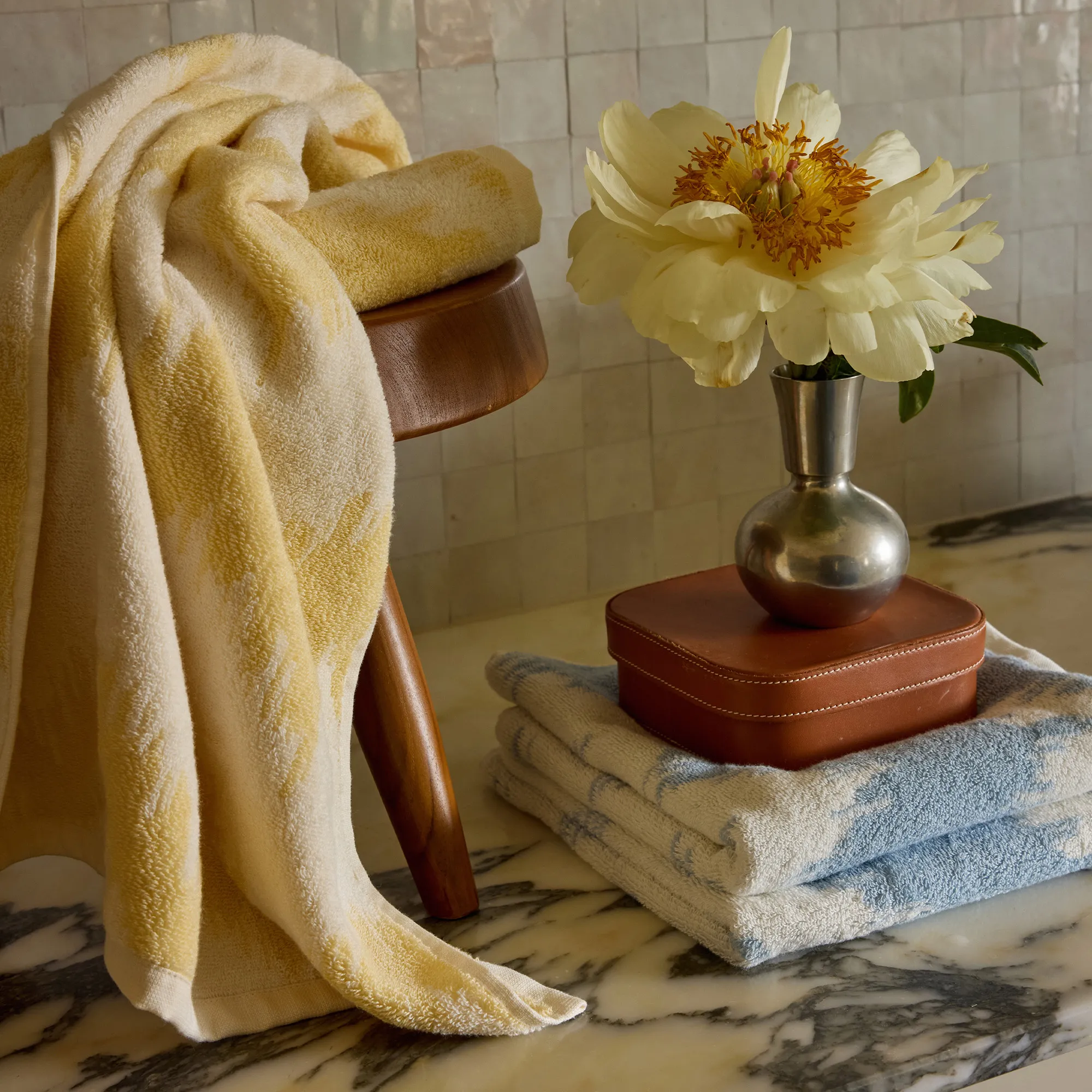 Brezza Pale Yellow Towel - 4