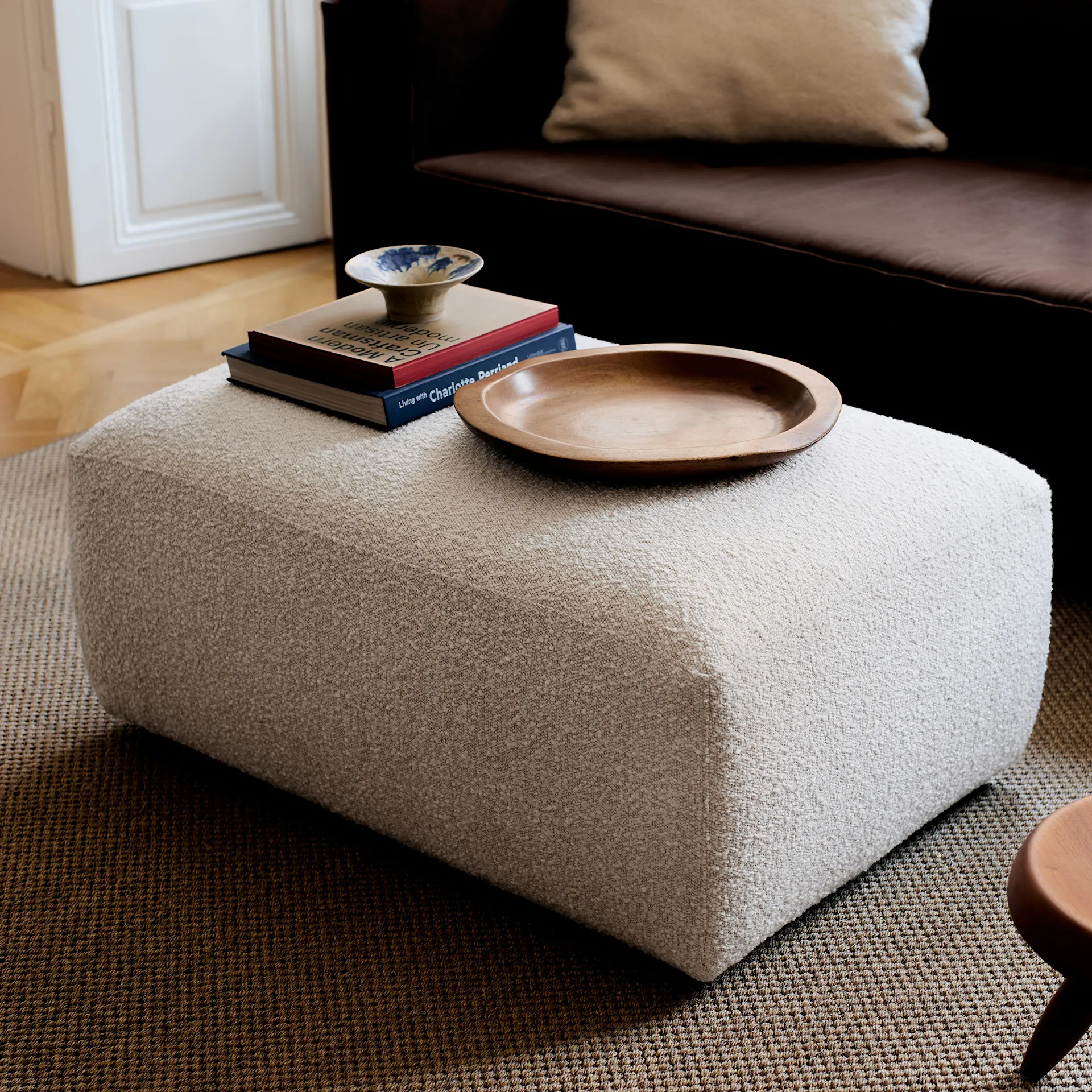 Brick ottoman footstool - NO GA - NO GA