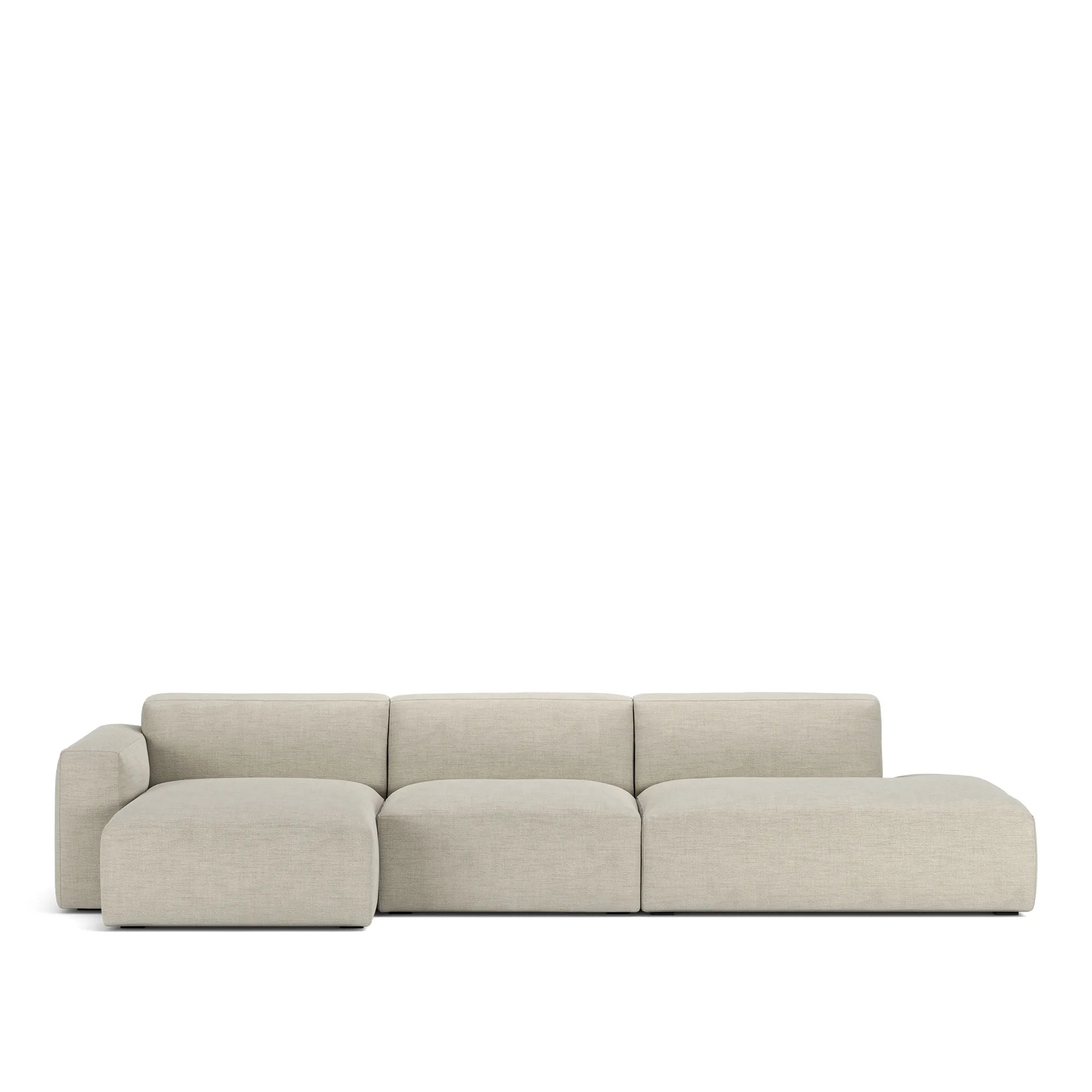 Brick 3-Seater Chaise Lounge Open End Right - 1
