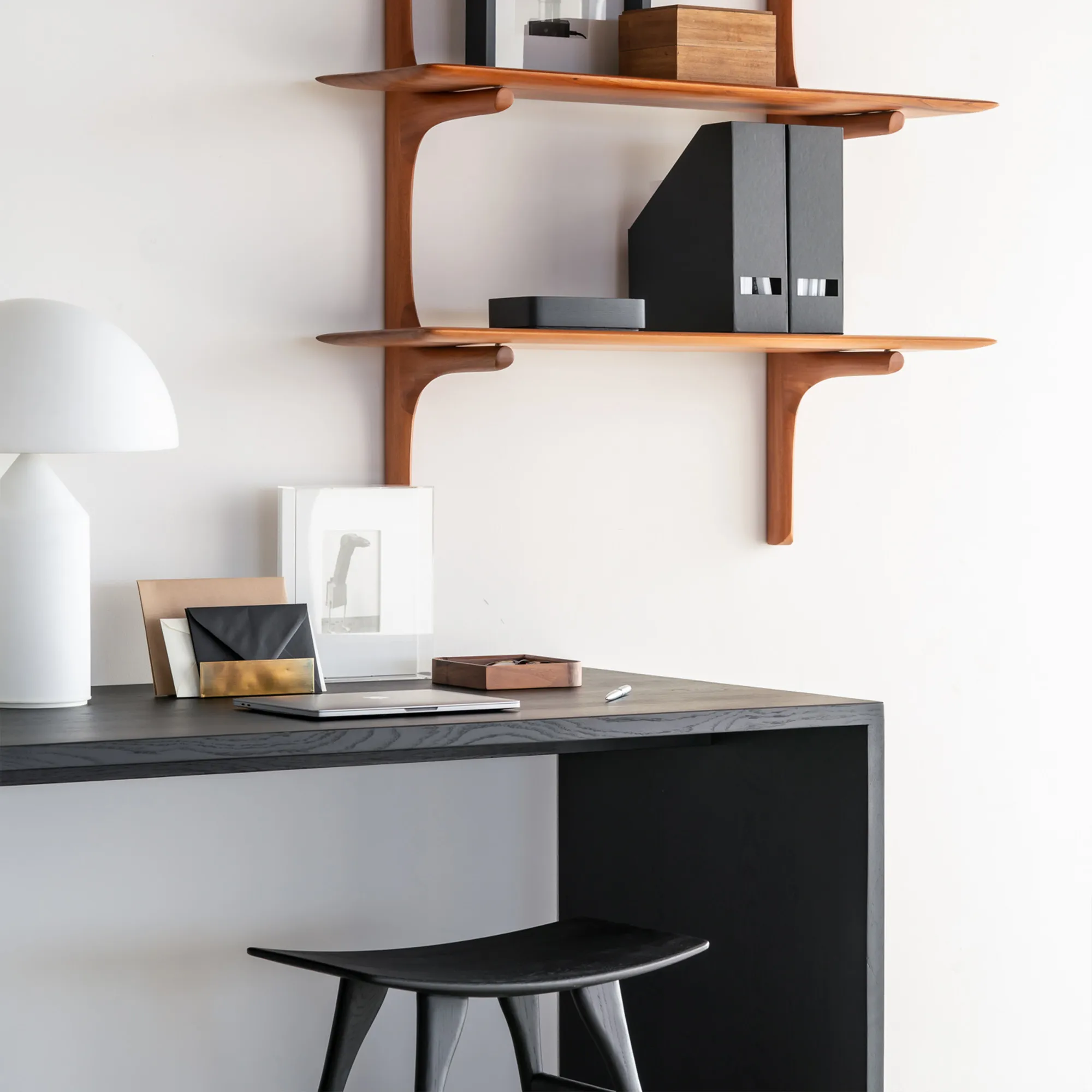 U Desk Black Oak - 3