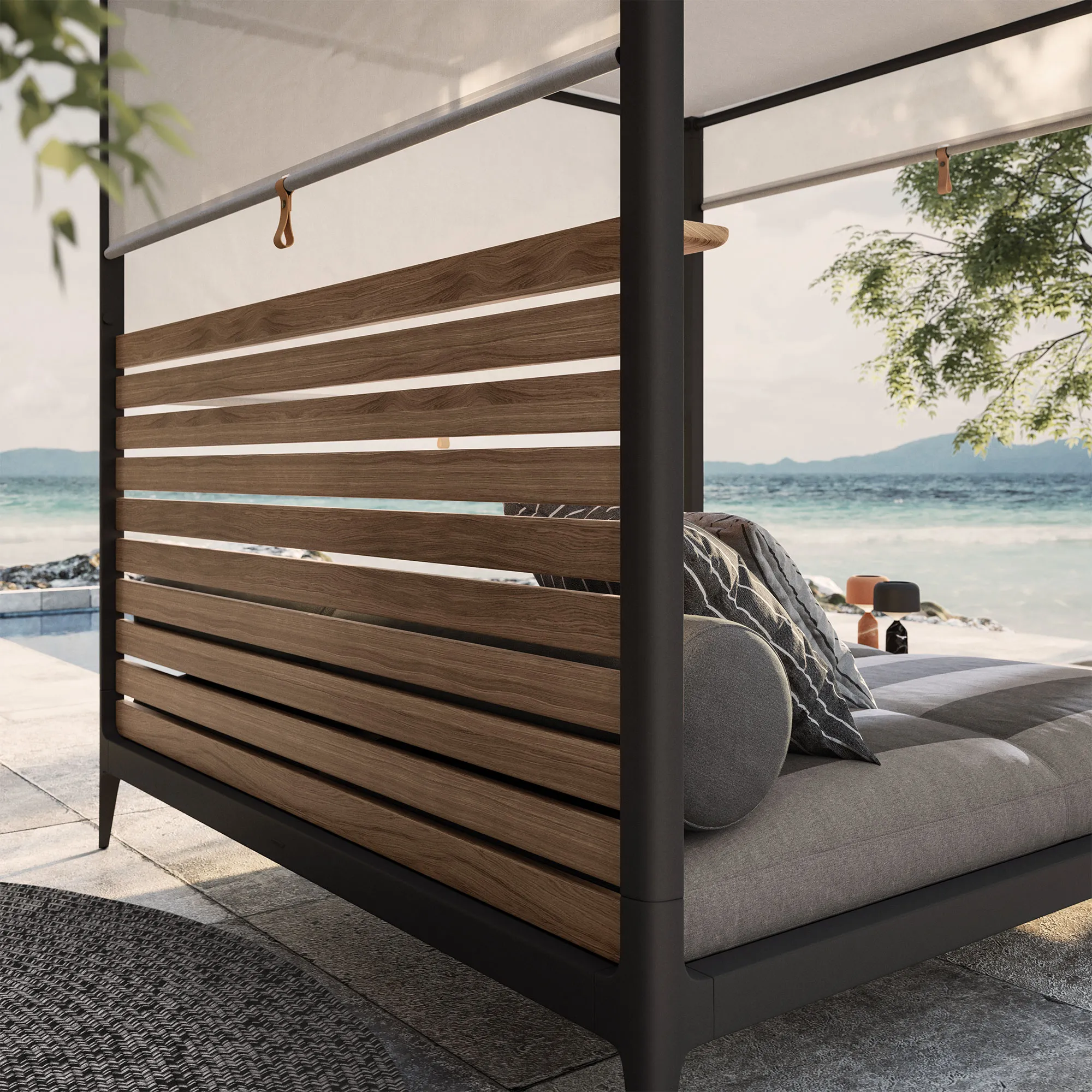 Lodge Cabana Teak Back - 4