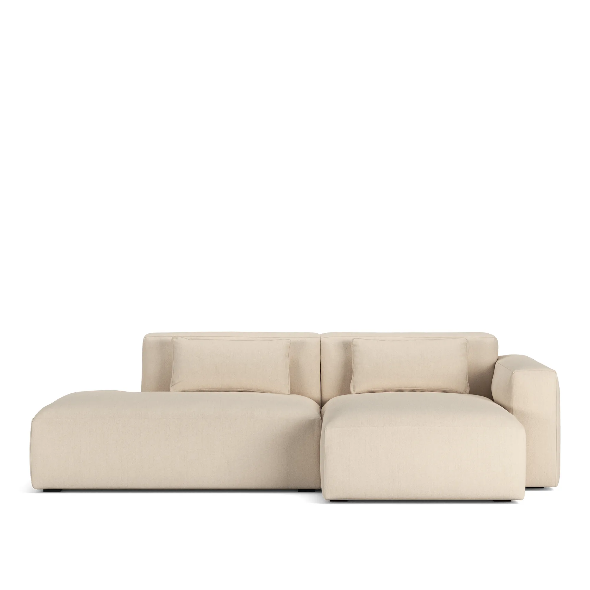 Brick 2-Seater Chaise Lounge Open End Left - 9