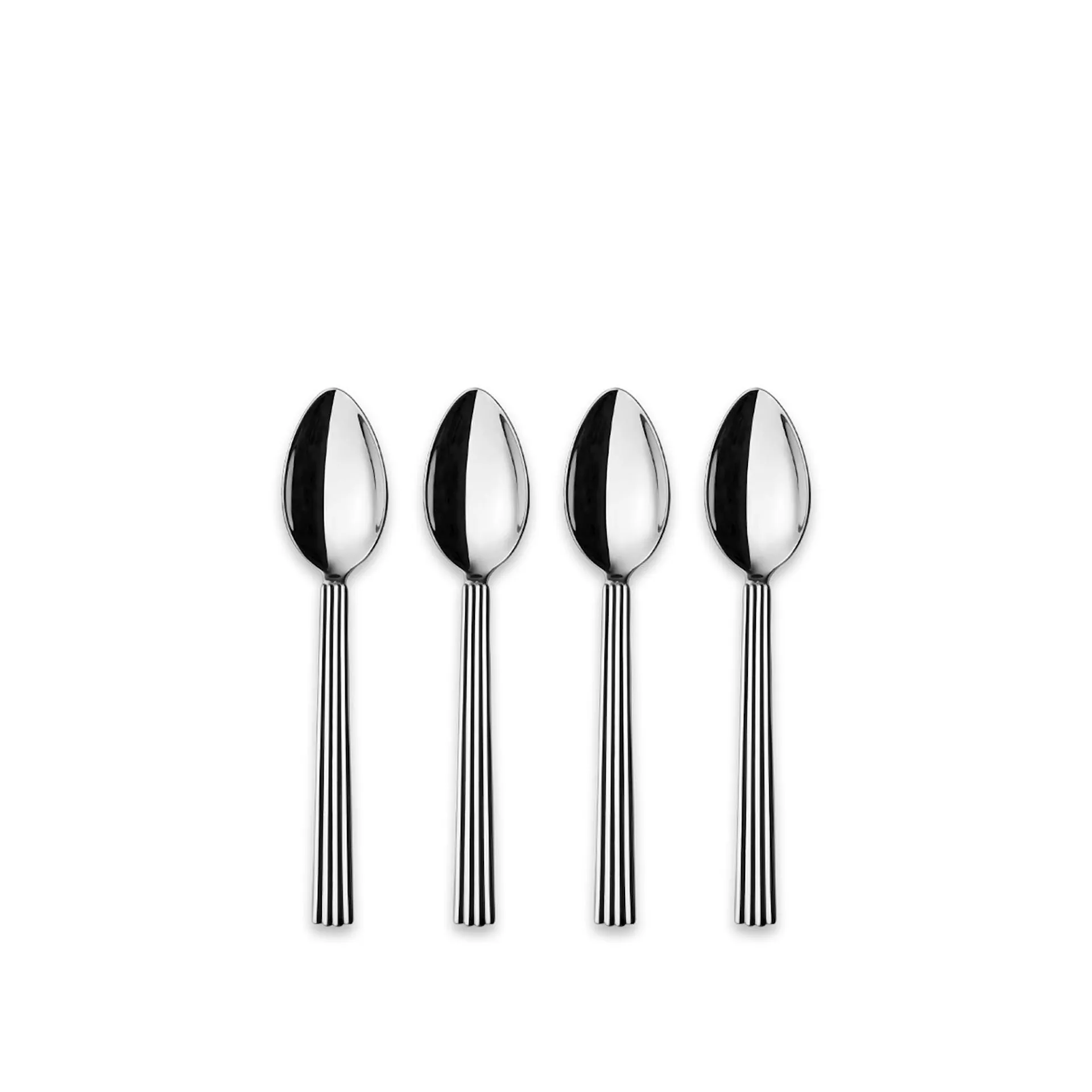 Bernadotte Large Tea Spoons - Set of 4 - Georg Jensen - Sigvard Bernadotte - NO GA