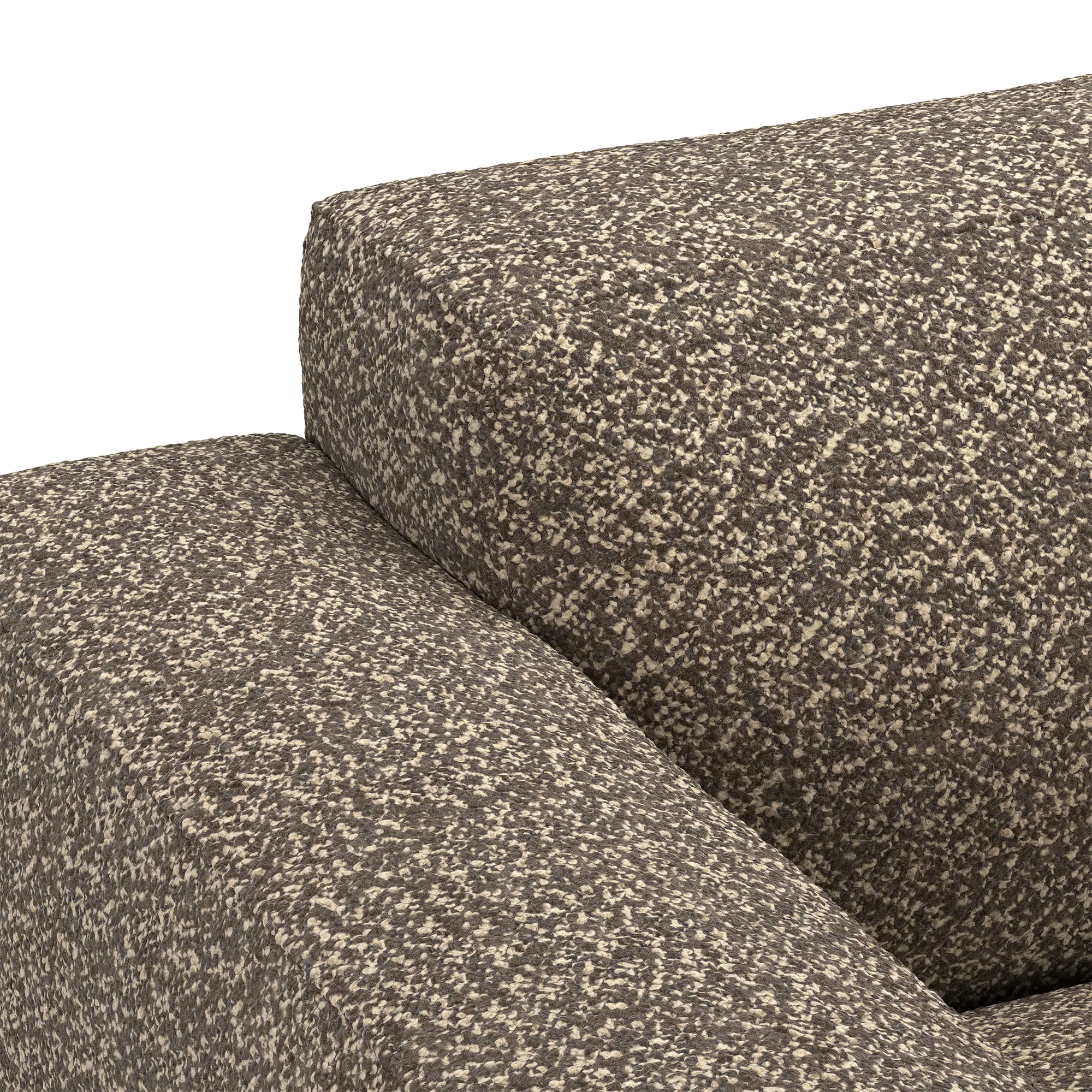 Brick 2-Seater Chaise Lounge Open End Right - 2