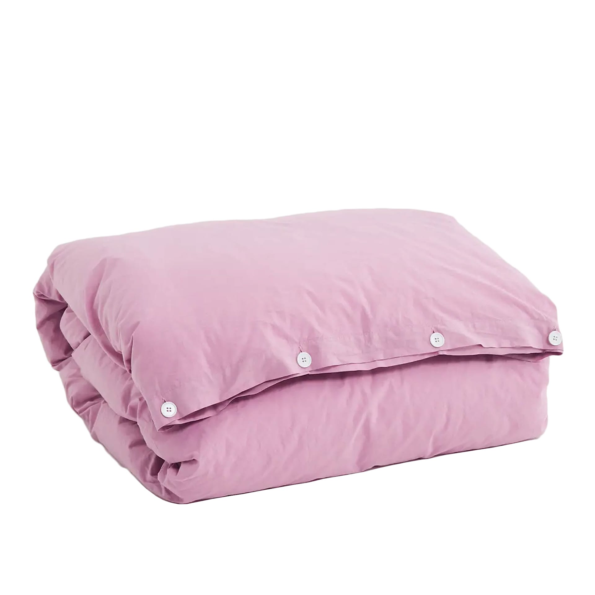 Percale Duvet Cover Mallow Pink - TEKLA - NO GA