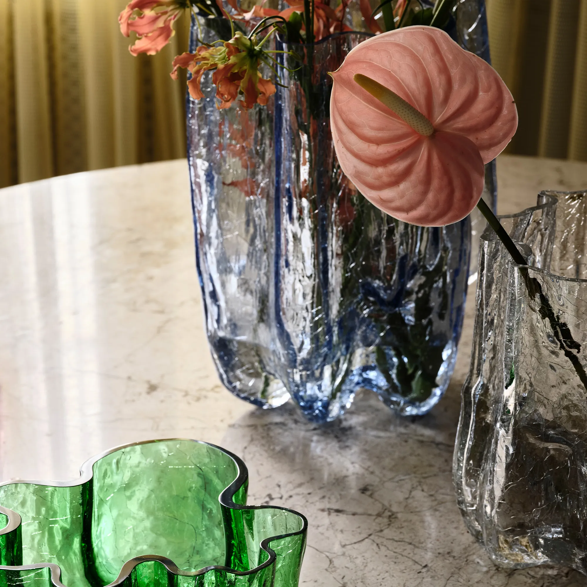 Crackle Vase 37 cm - 4