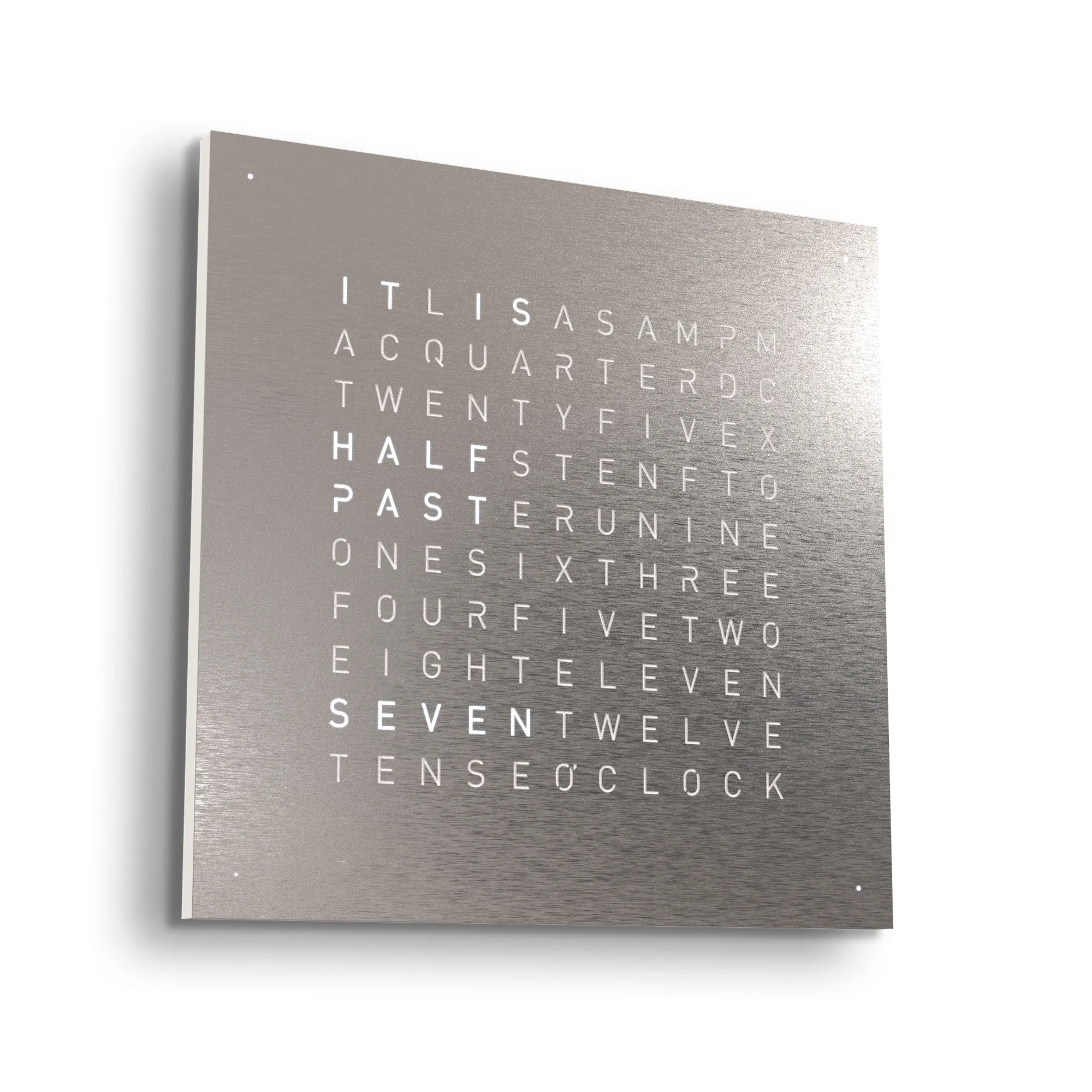 Qlocktwo Earth 45 Creator's Edition – Stainless Steel - 2