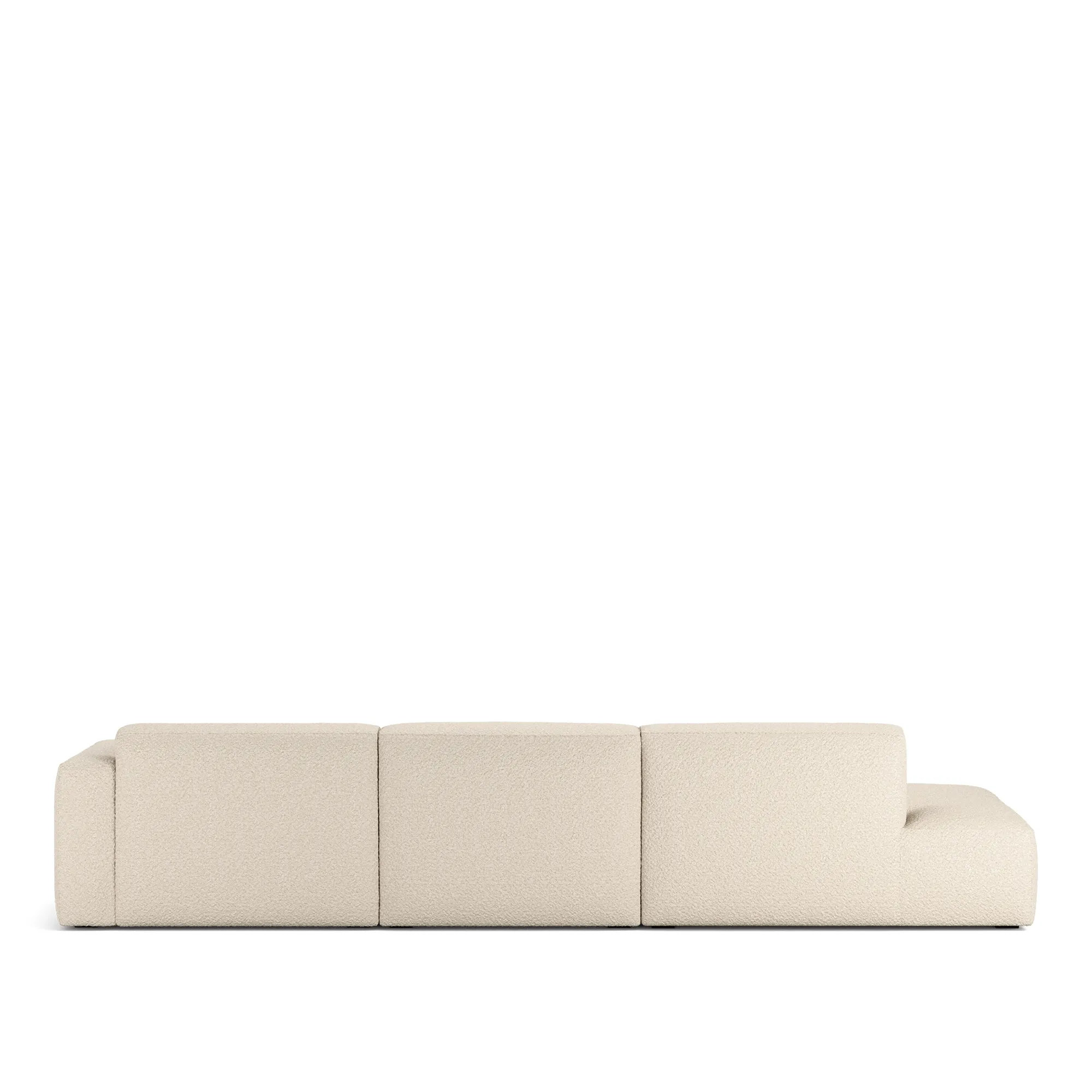 Brick 3-Seater Chaise Lounge Open End Left - 6
