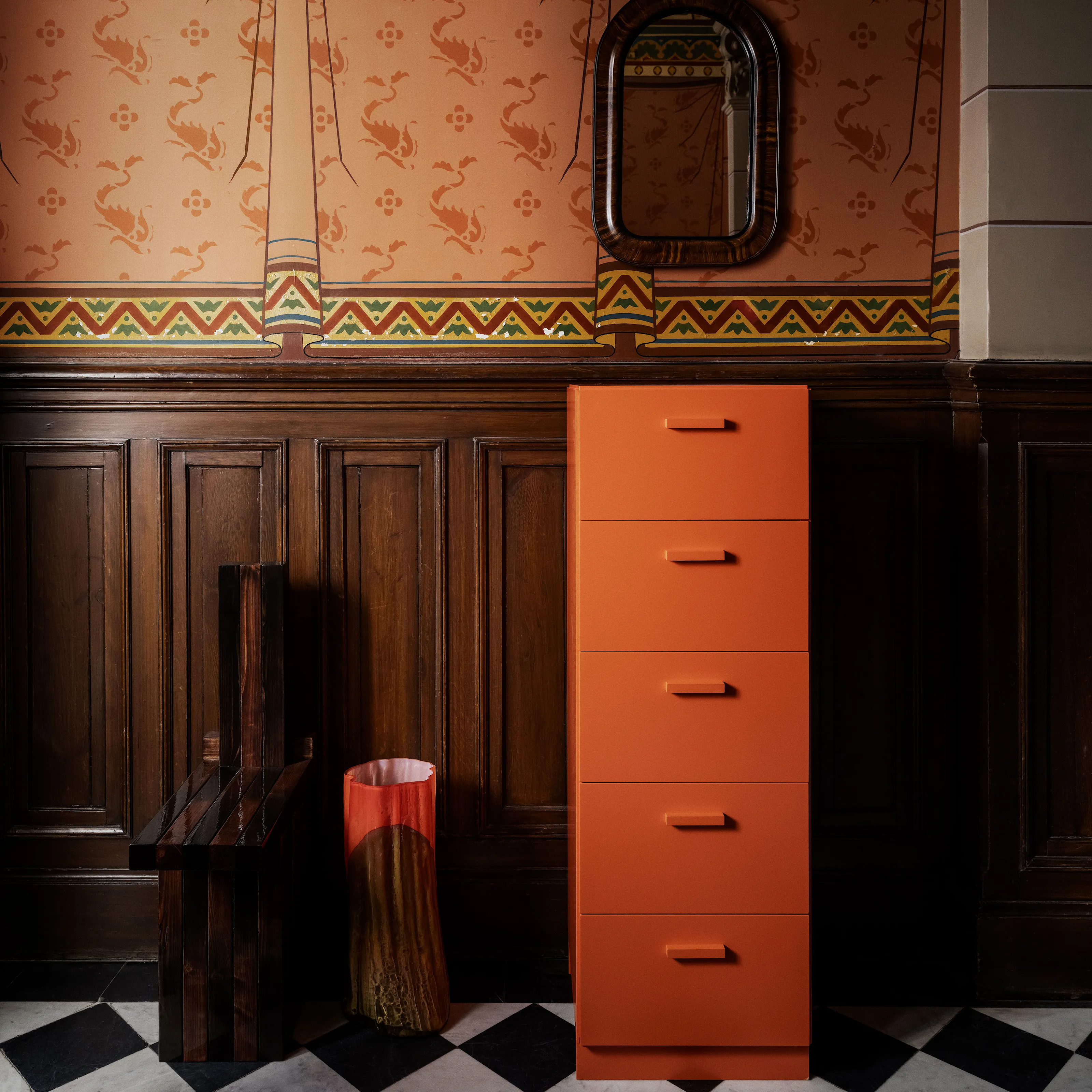 Relief Chest of Drawers Tall Legs - 2