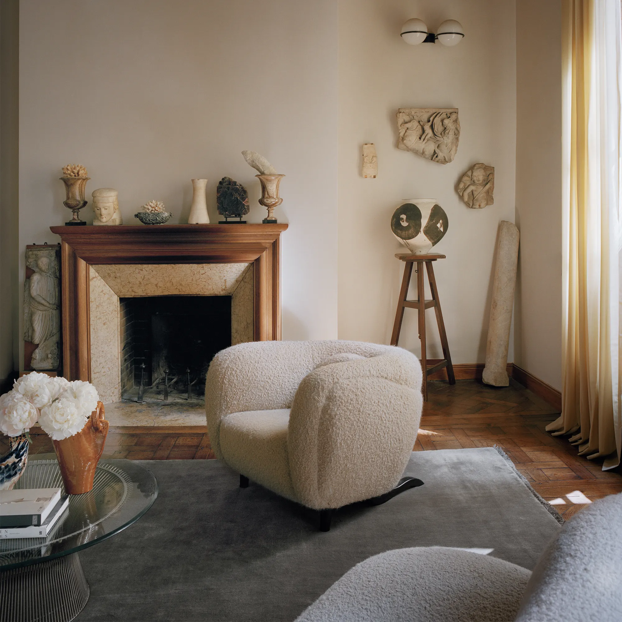 Mohair Taupe uldtæppe - 2