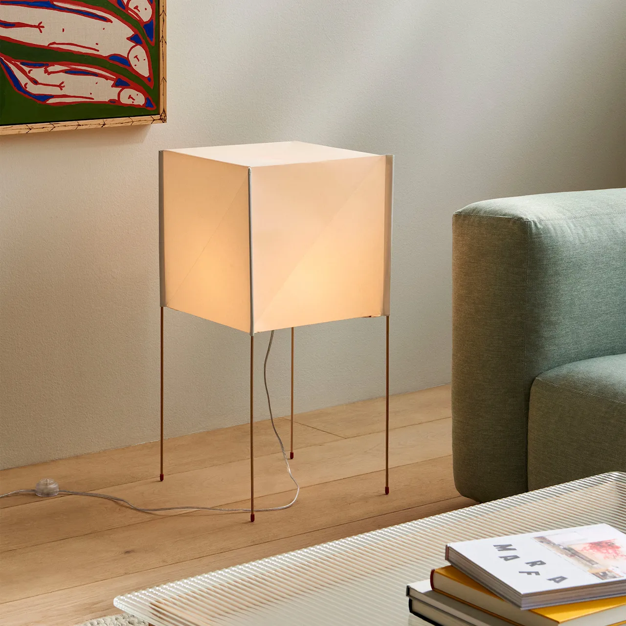 Paper Cube Floor Lamp