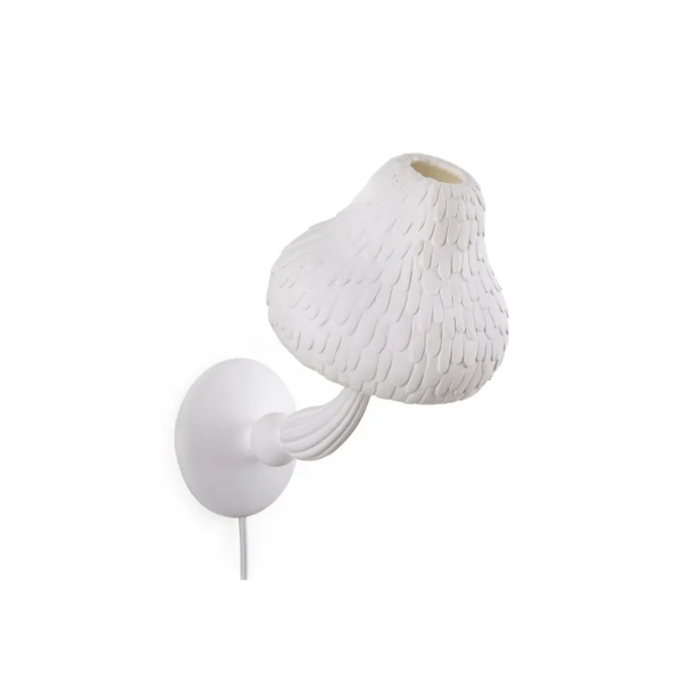 Mushroom Wall Lamp White