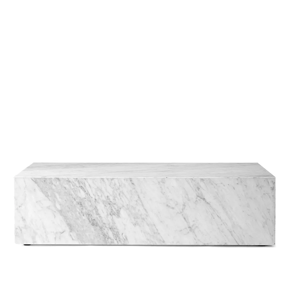 Plinth Low White Marble