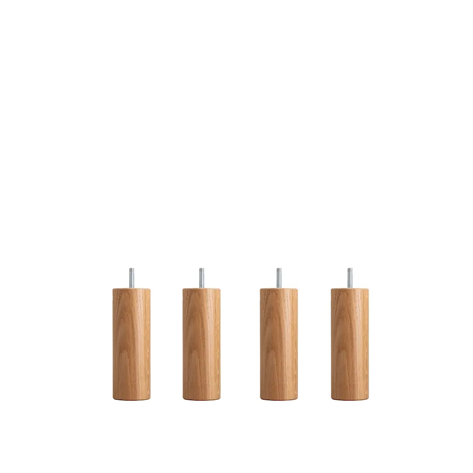 DUX SC bed legs round oak 4-pack