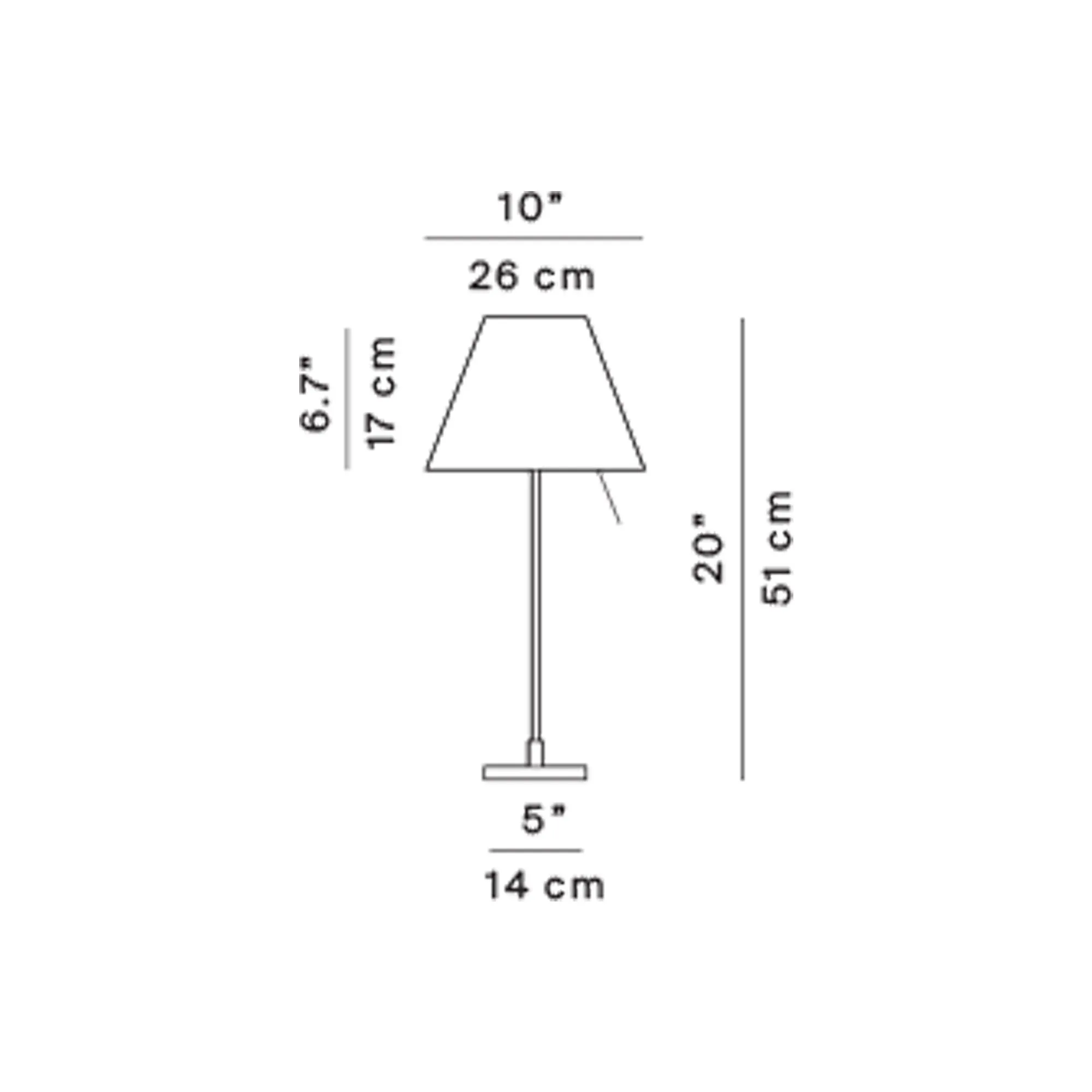 Costanzina Bordlampe - Aluminium/Hvid - 4