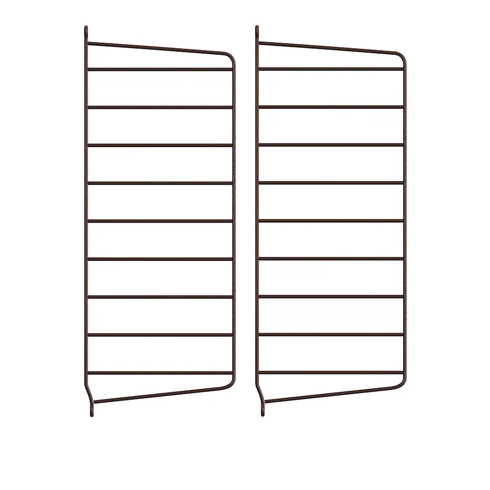 Wall end 50x20cm 2-pack dark brown