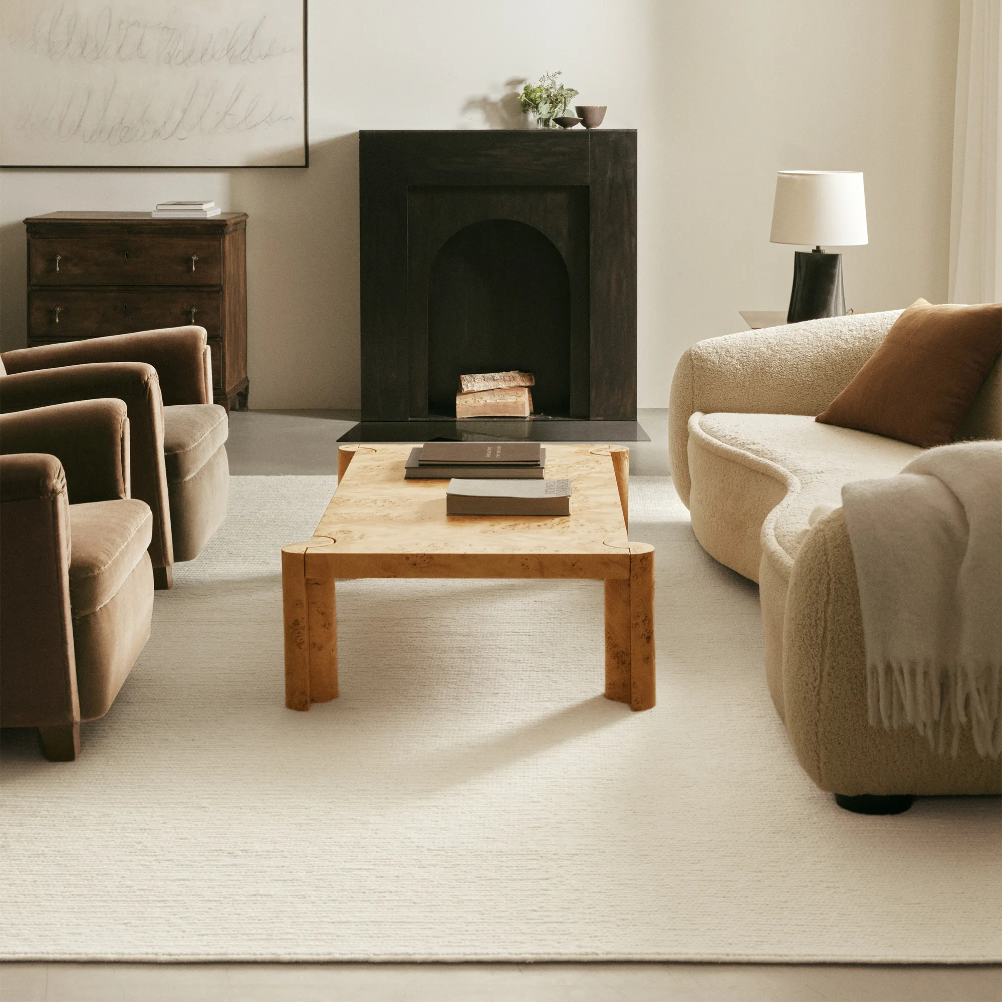 Braid Cream Wool Rug - 4