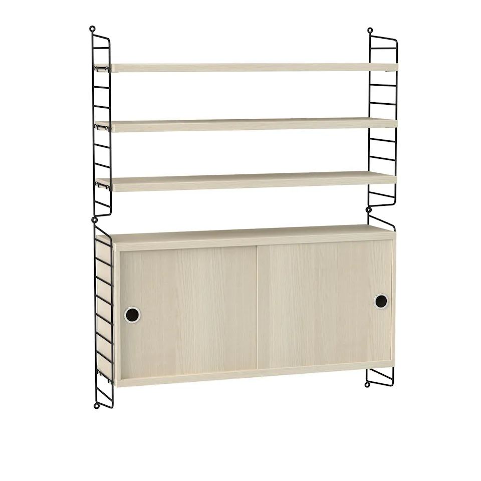 Living room shelving system I ash/black