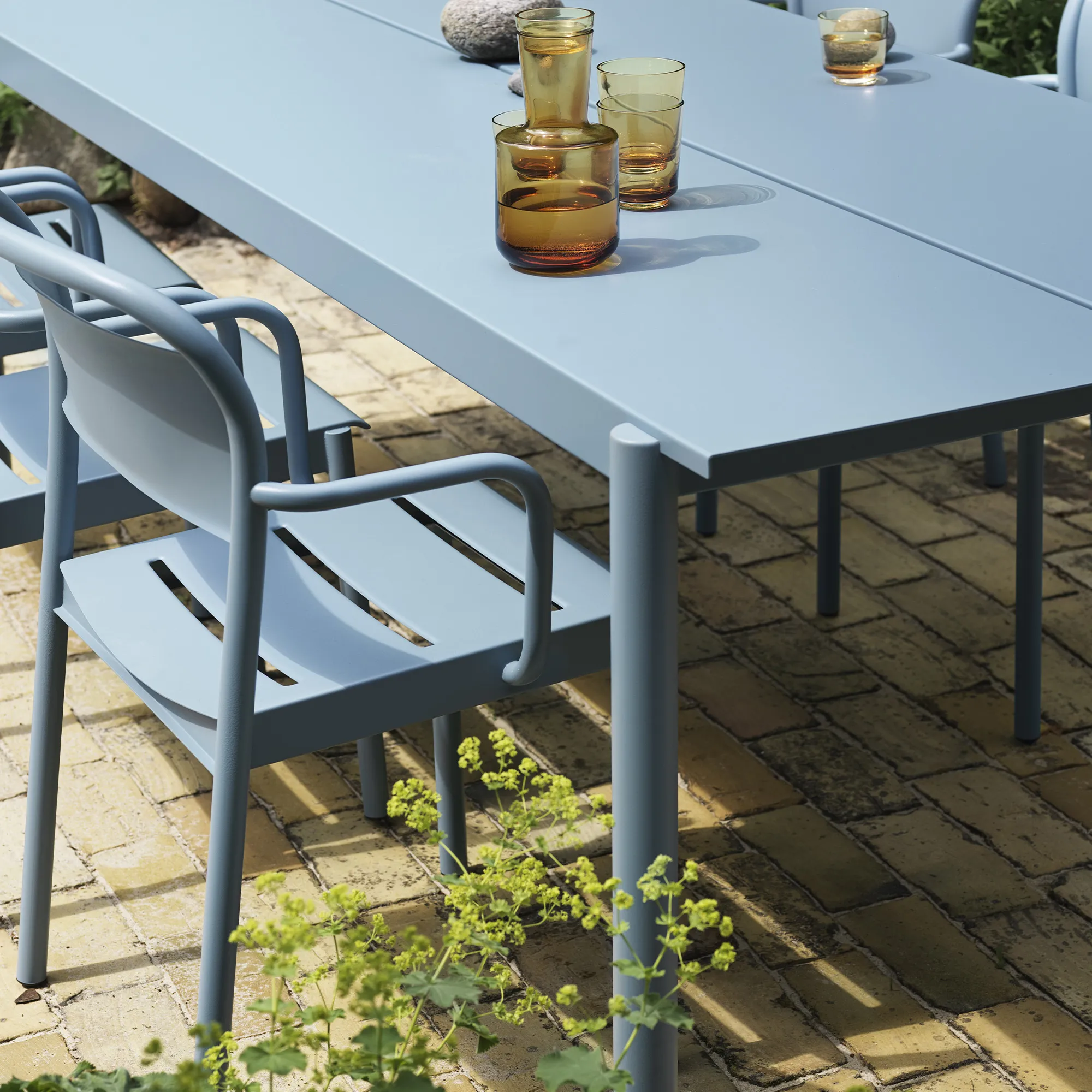 Linear Steel eettafel voor buiten 200 cm - 5