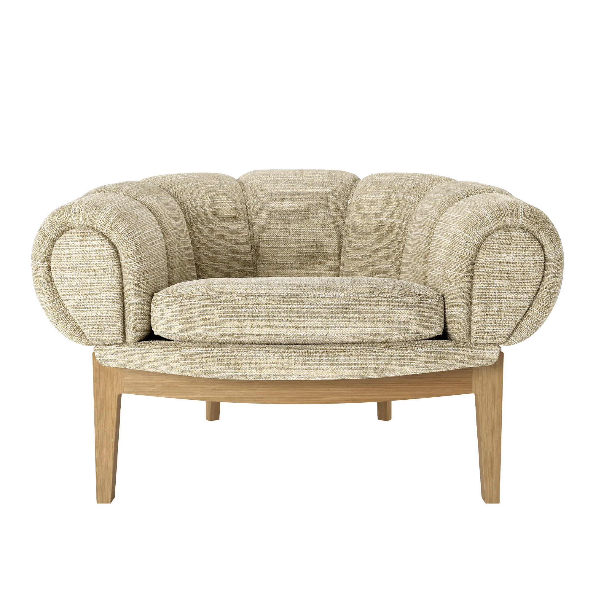 Croissant Lounge Chair Oak - 1
