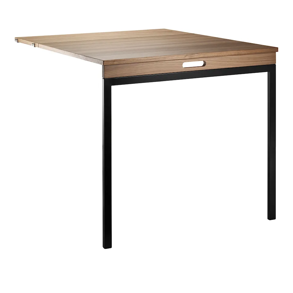 String Folding Table Walnut/Black