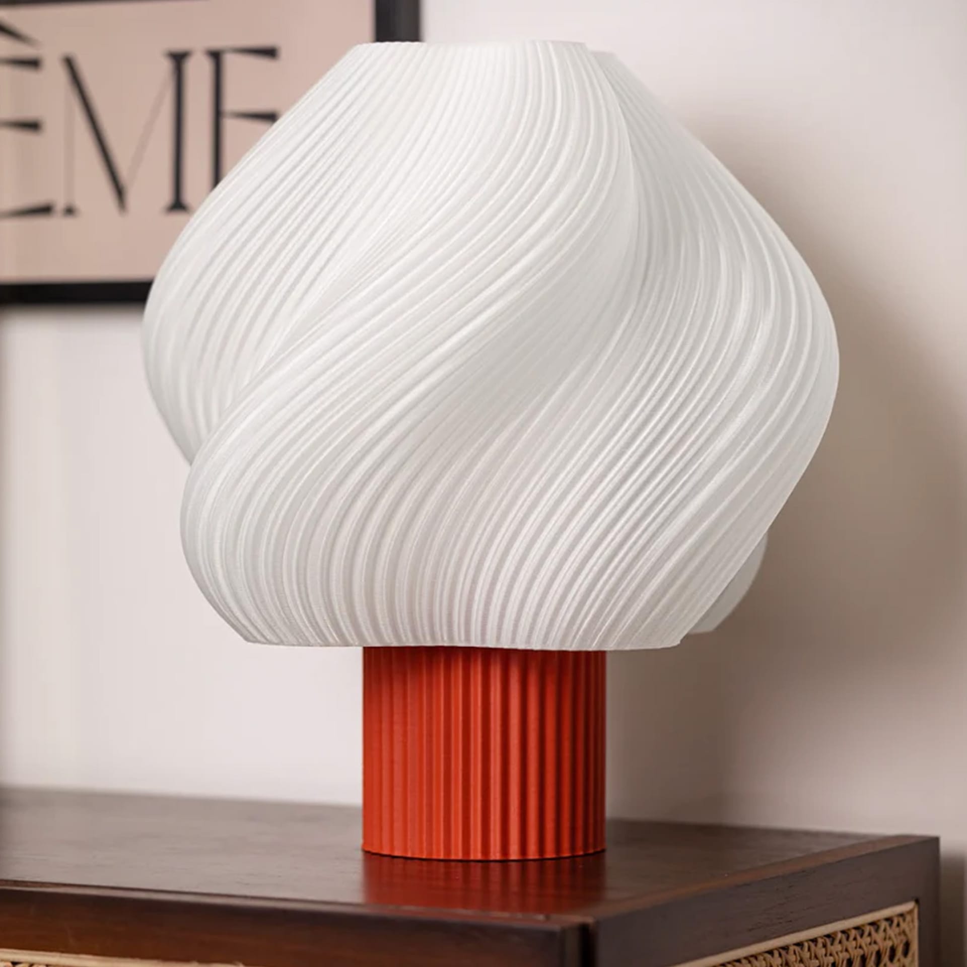 Soft Serve Table Lamp Grande - Rhubarb - Crème Atelier - NO GA