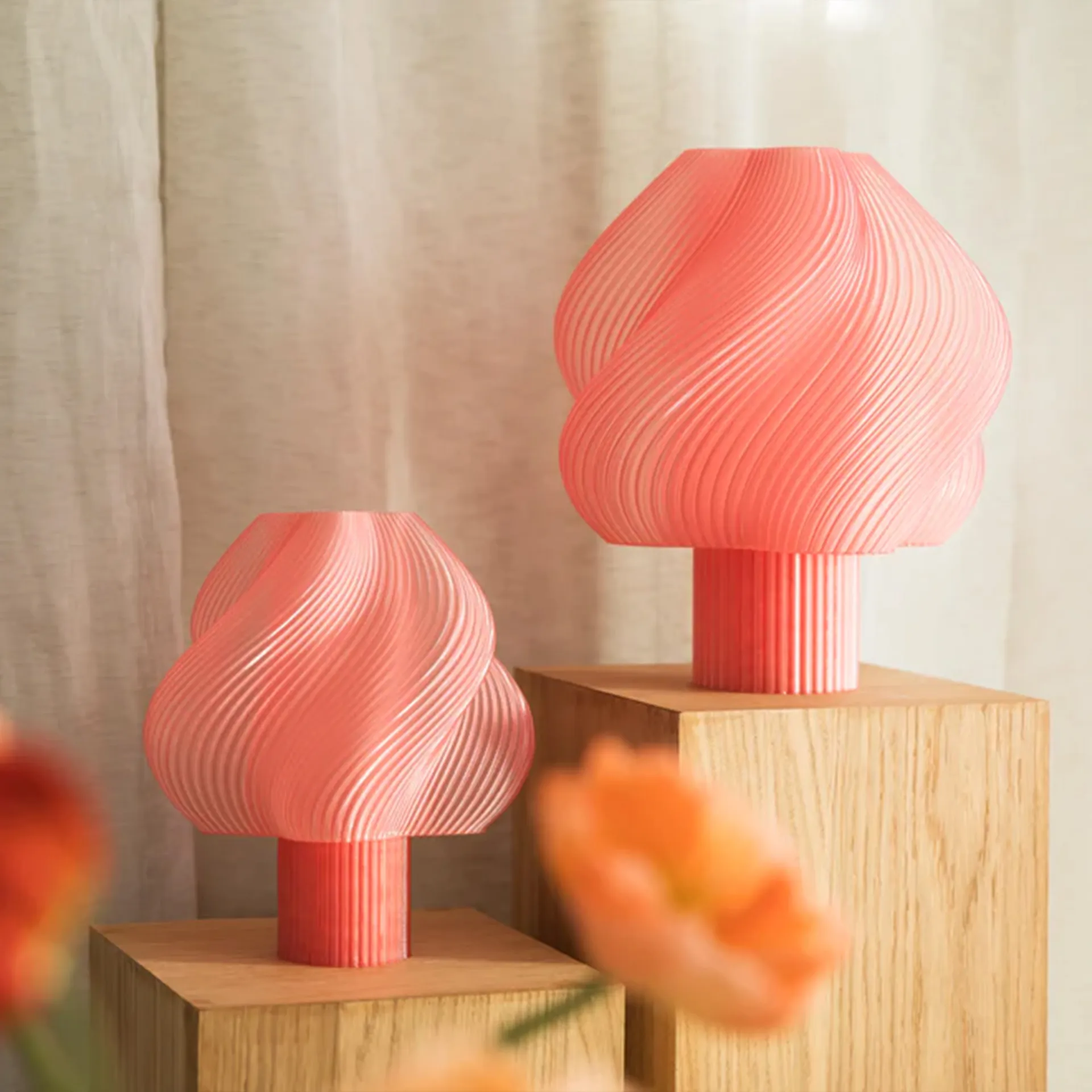 Soft Serve Table Lamp Grande - Peach Sorbet - Crème Atelier - NO GA