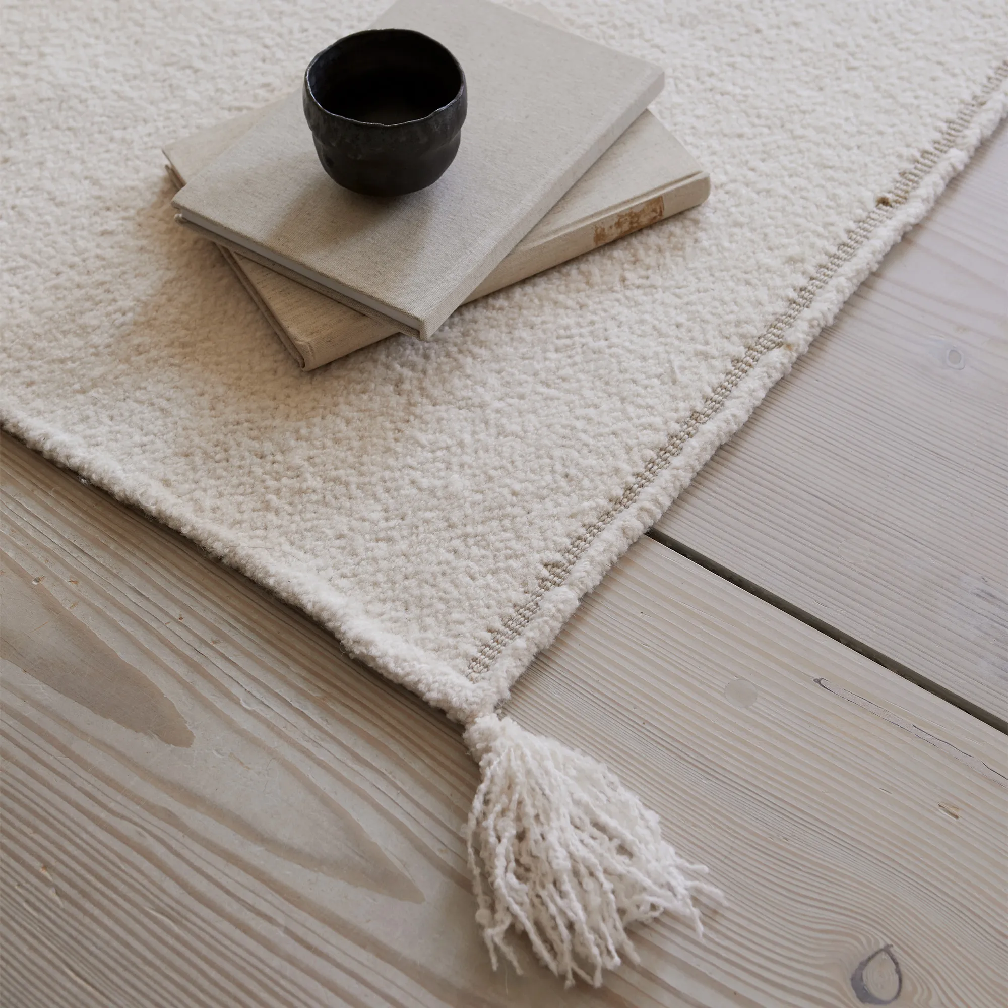 Merino Natural White Wool Rug - 10