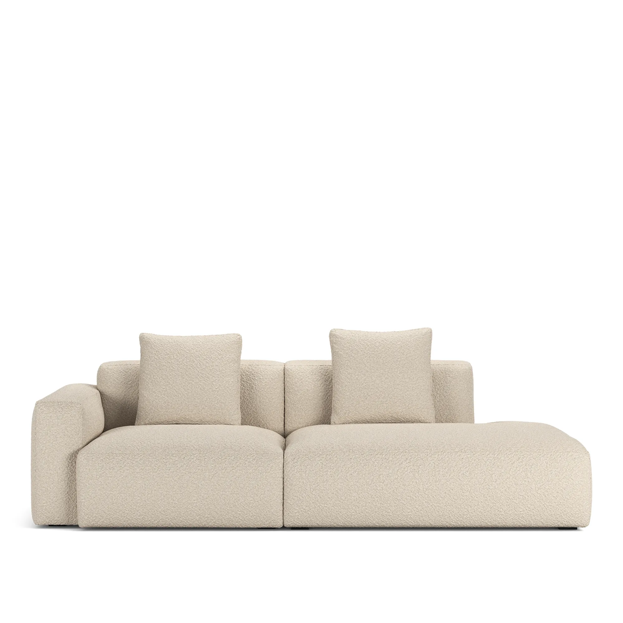 Brick 2-Seater Open End Right - 10