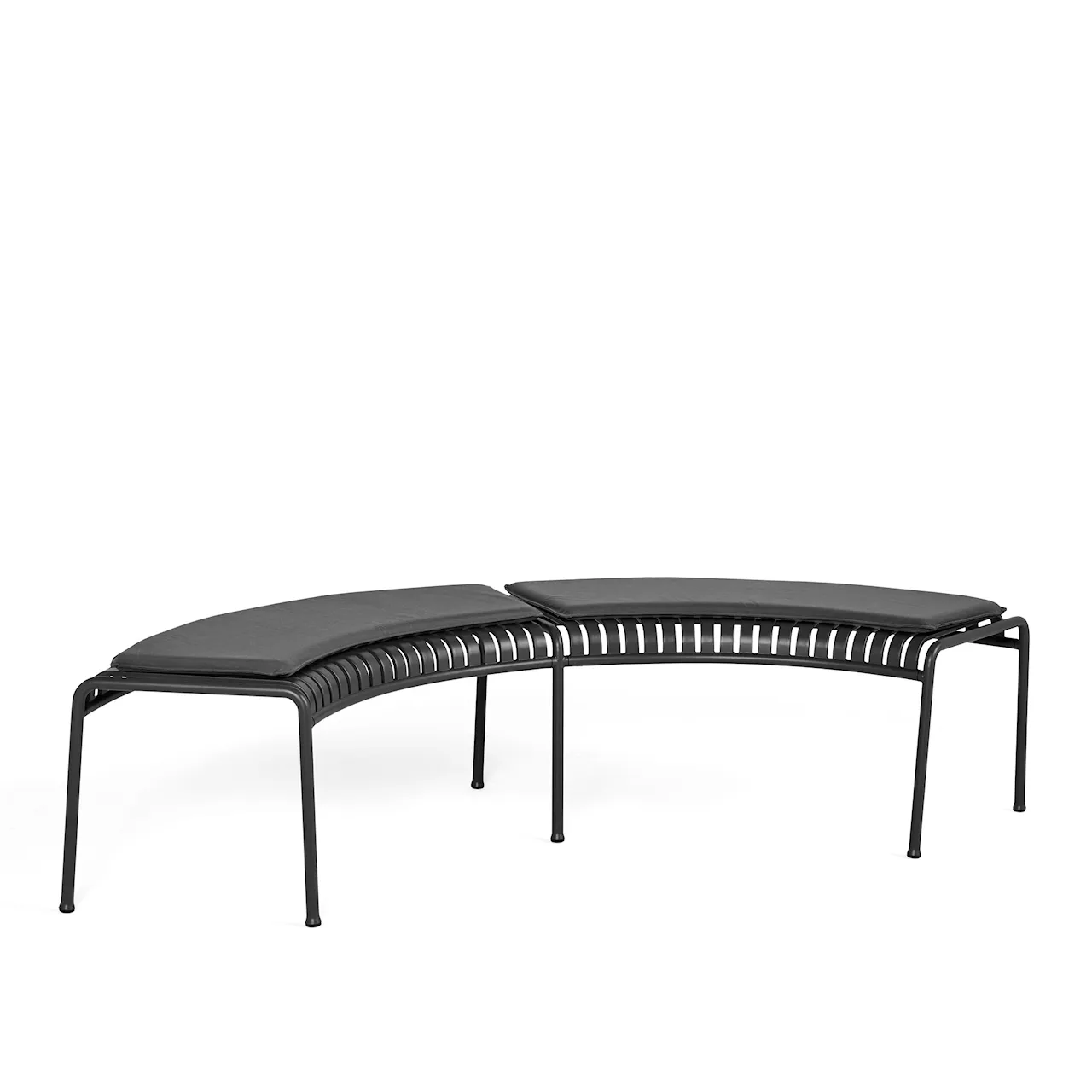 Palissade Park Bench Cushion - Anthracite textile