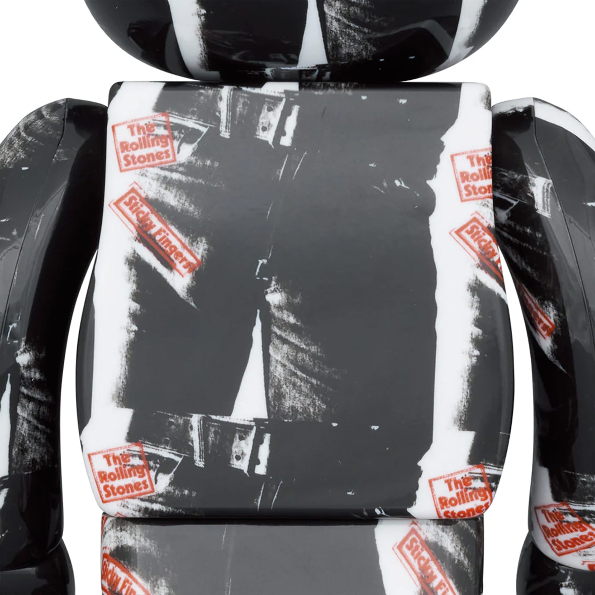 BE@RBRICK Andy Warhol × The Rolling Stones Sticky Fingers 100% & 400% - Medicom Toy - NO GA