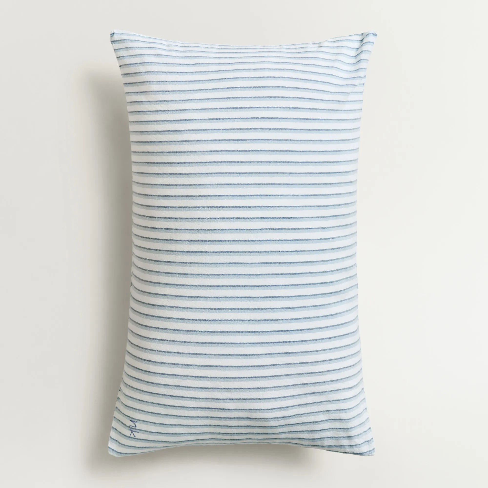 Linen Blend Stripes Bedding Set - 7