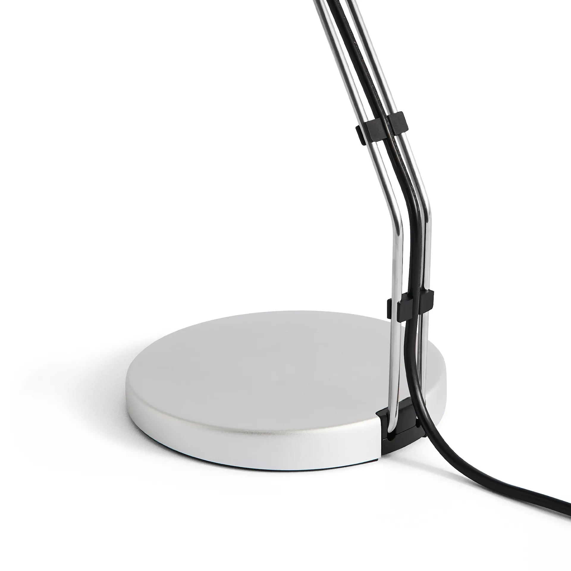 Cupola Desk Lamp Clear Anodised , Cord Color Black - HAY - NO GA