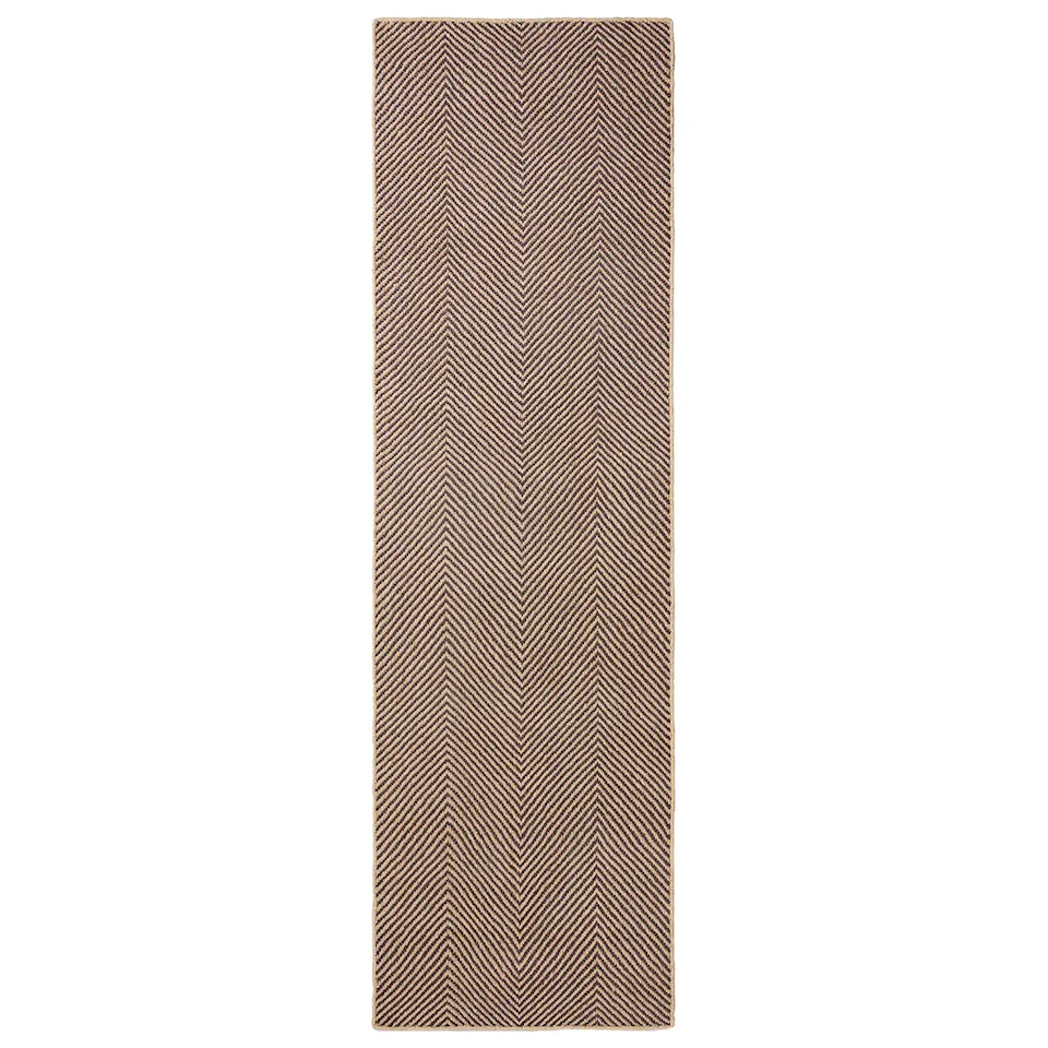 Jute Herringbone Natural/Brown Rug