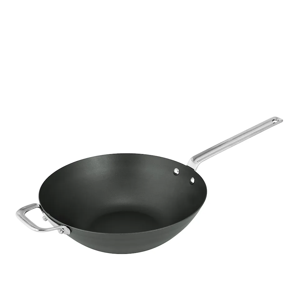 Black Iron Wok Pan 30 cm